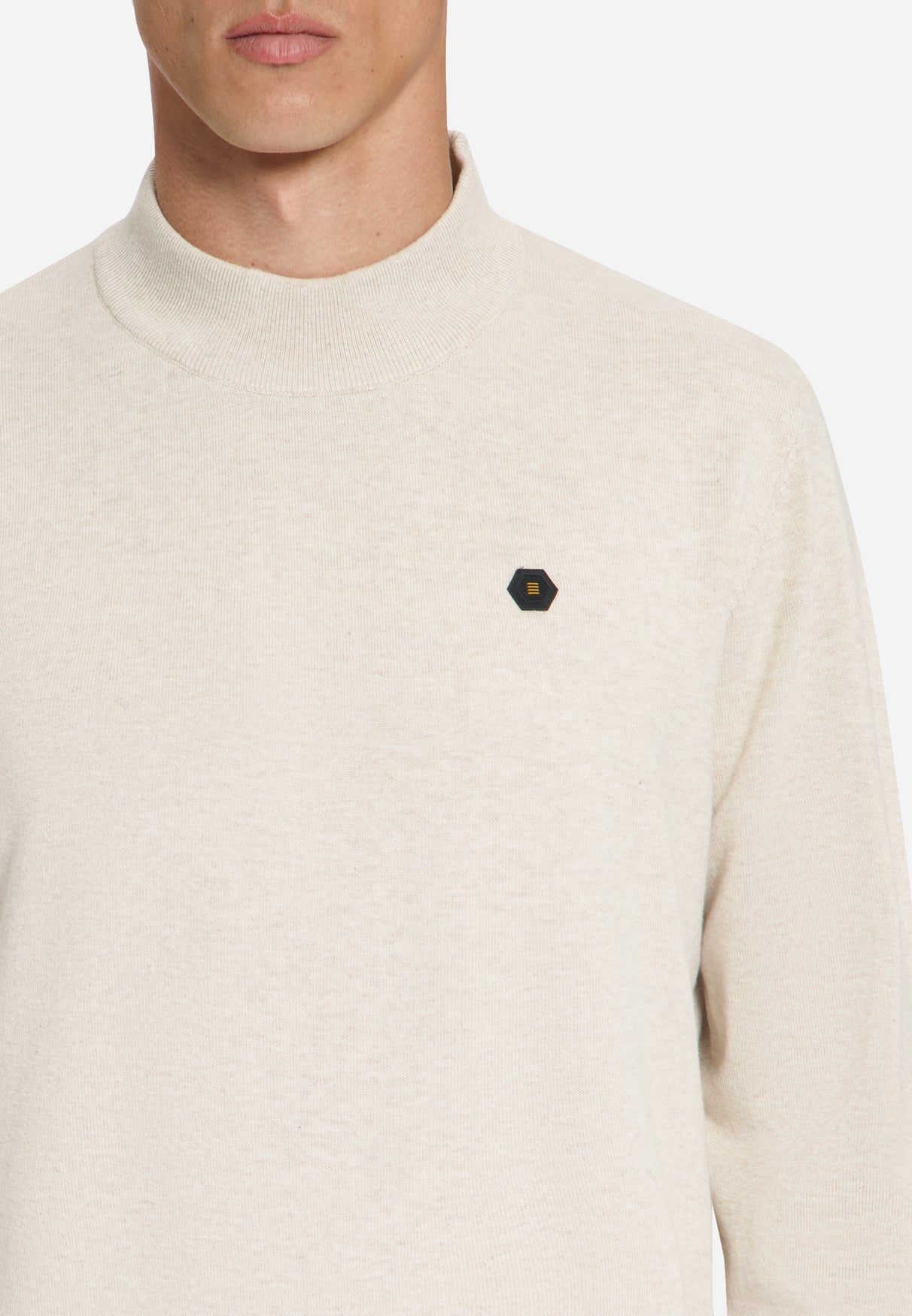 Fine Knit Turtleneck Jumper | Stone