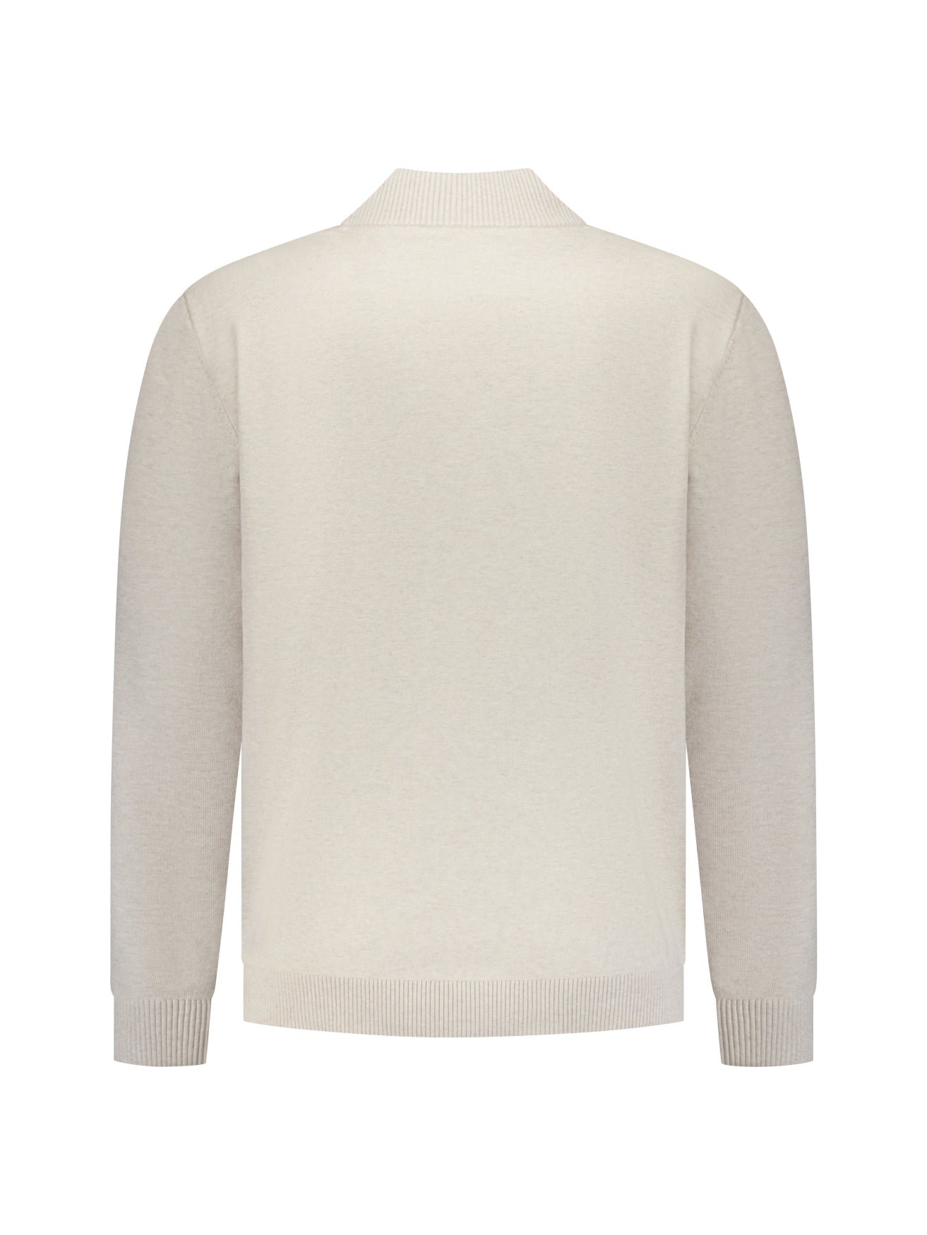 Button Neck Jumper | Stone