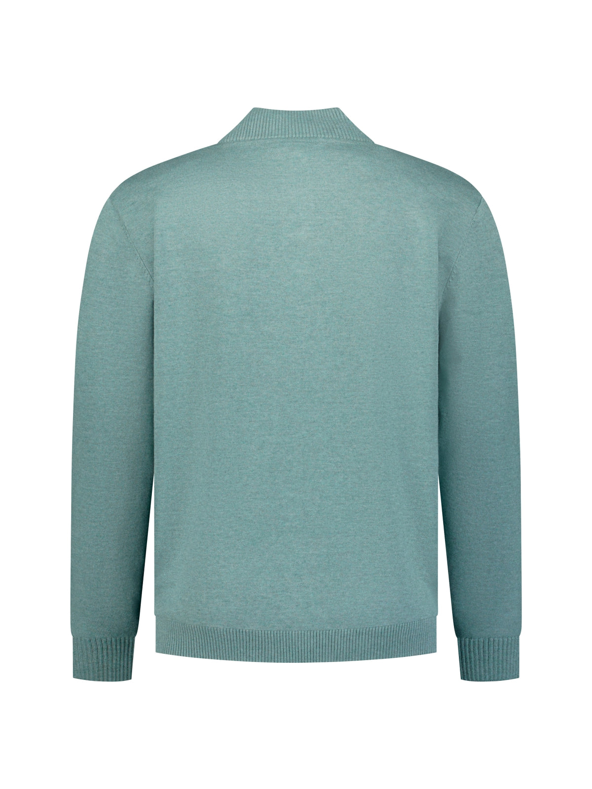 Button Neck Jumper | Dusty Blue