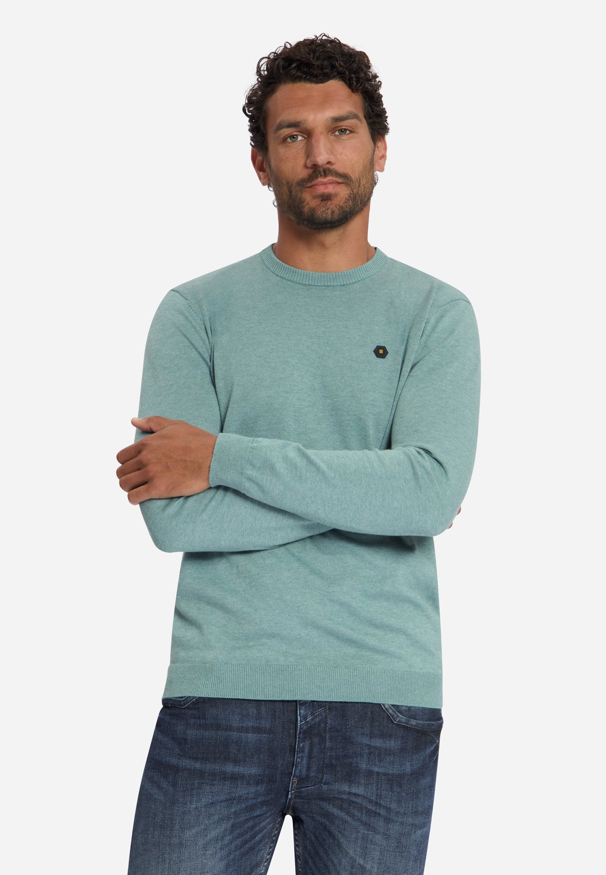 Melange Jumper | Dusty Blue