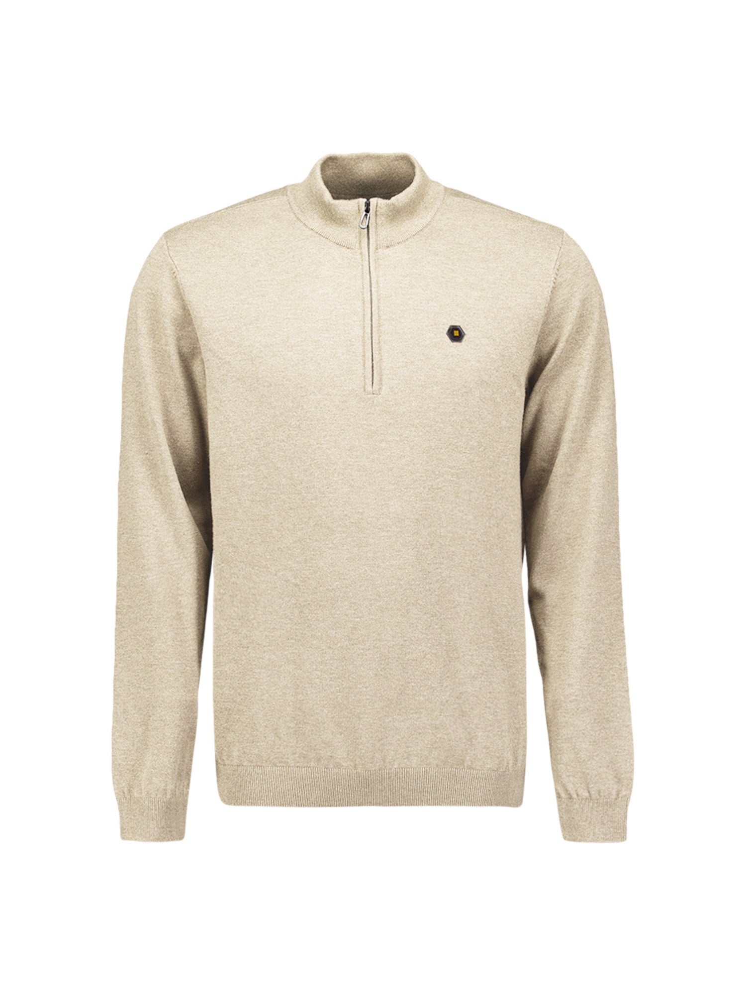Melange Half-Zip Jumper | Stone