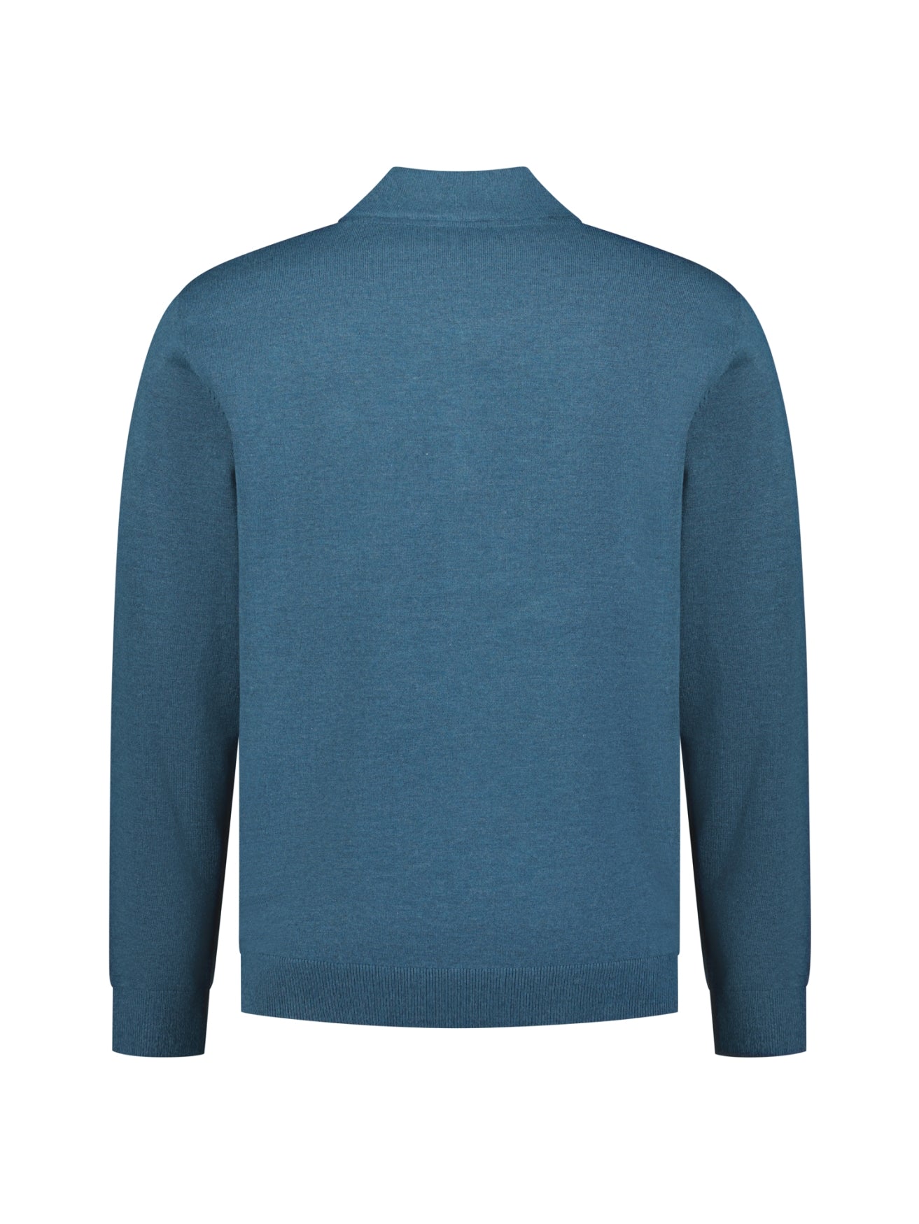 Half-Zip Melange Jumper | Shadow Blue