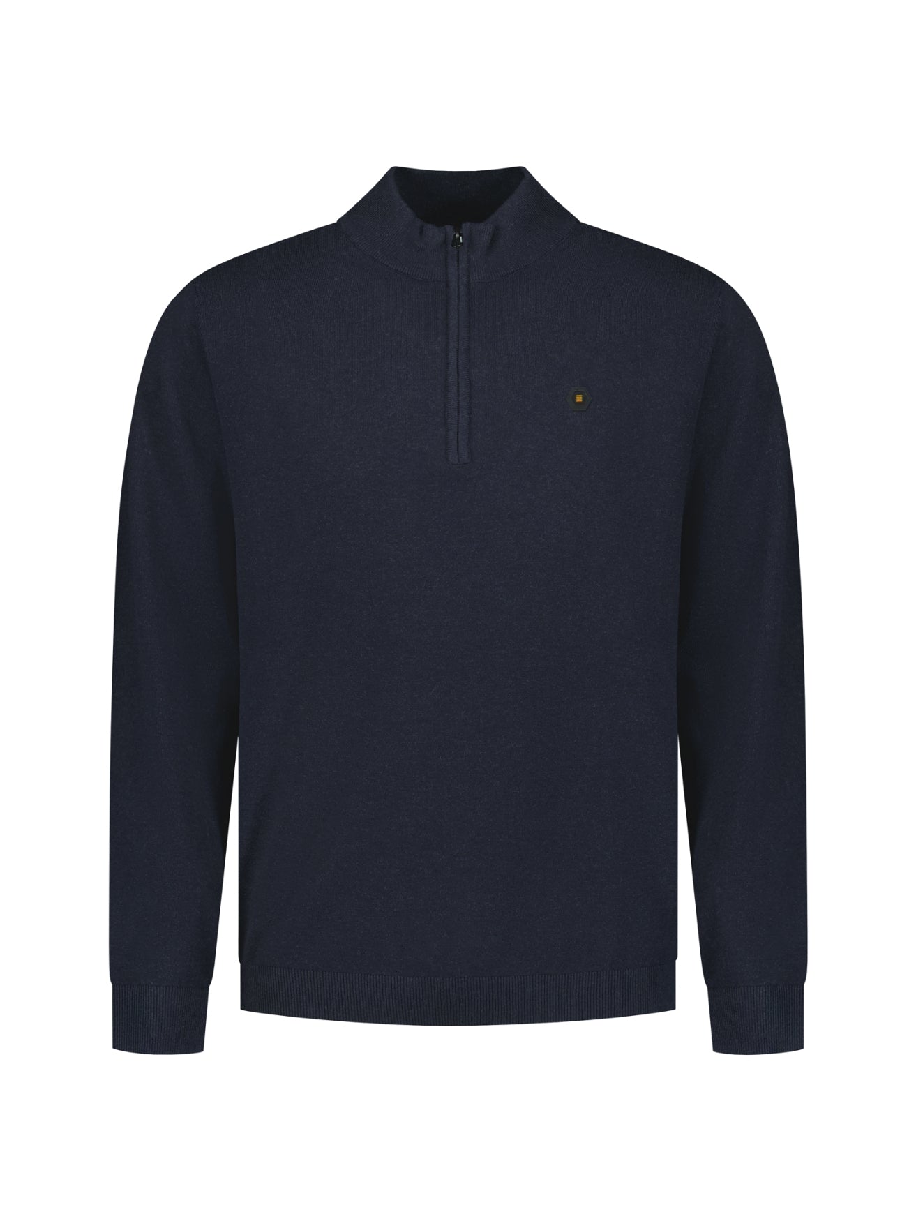 Half-Zip Melange Jumper | Dark Night