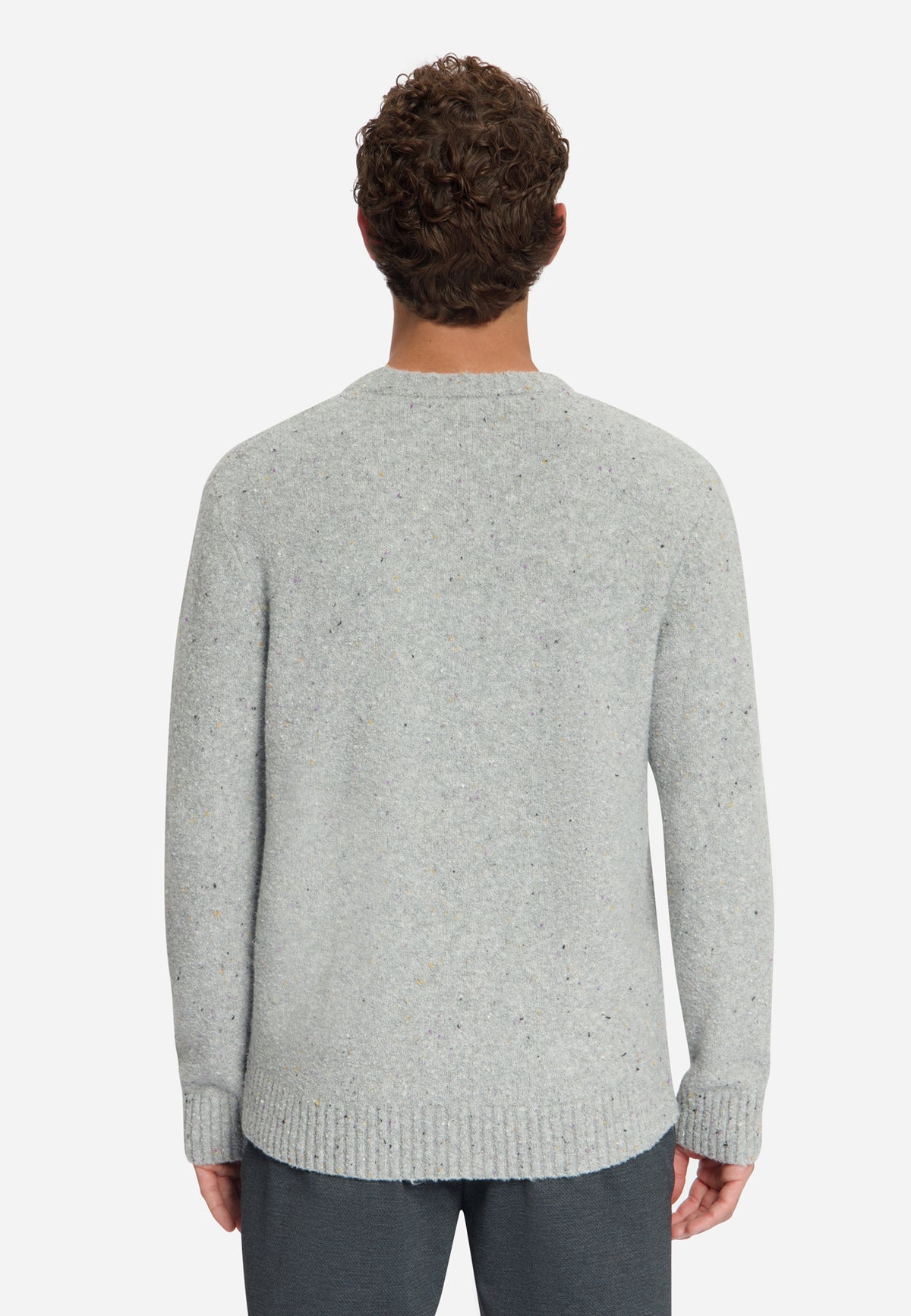 Tweed Look Jumper | Grey Melange