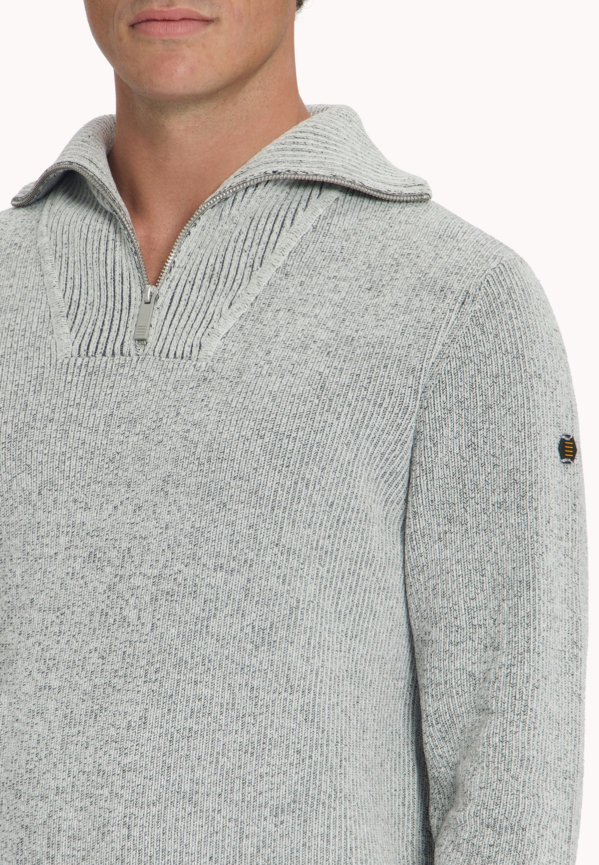 Soft Half-Zip Jumper | Stone