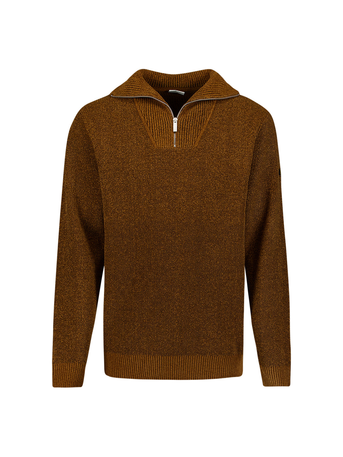Soft Half-Zip Jumper | Caramel