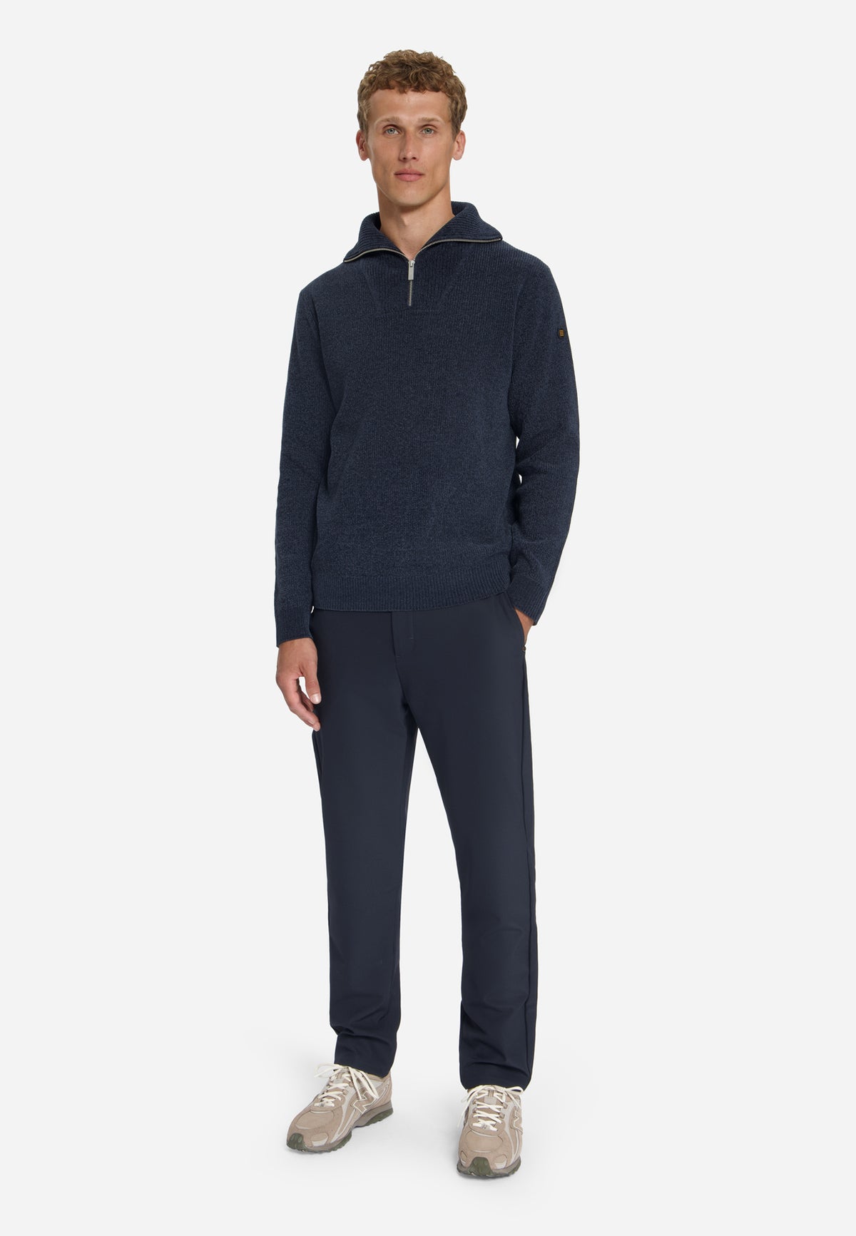Soft Half-Zip Jumper | Dark Night