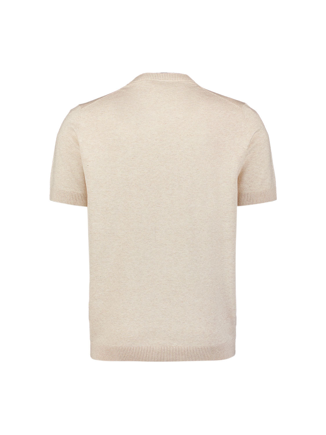 Melange Short Sleeve Jumper | Stone