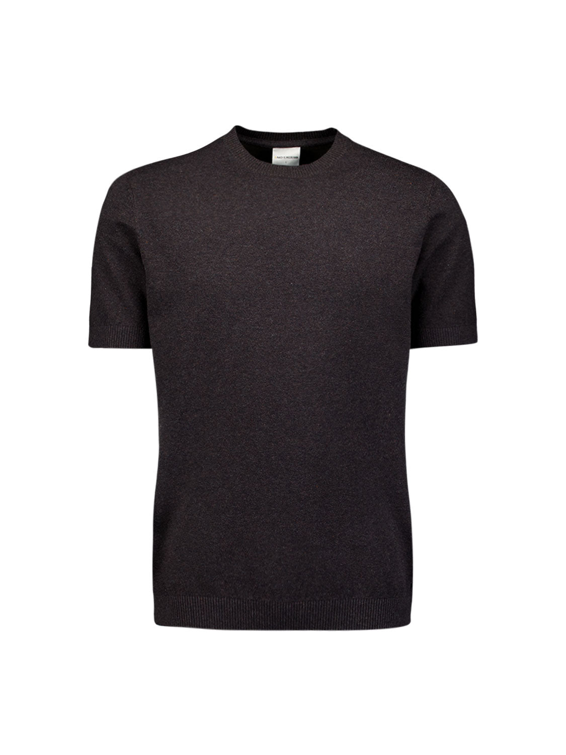 Melange Short Sleeve Jumper | Dark Brown