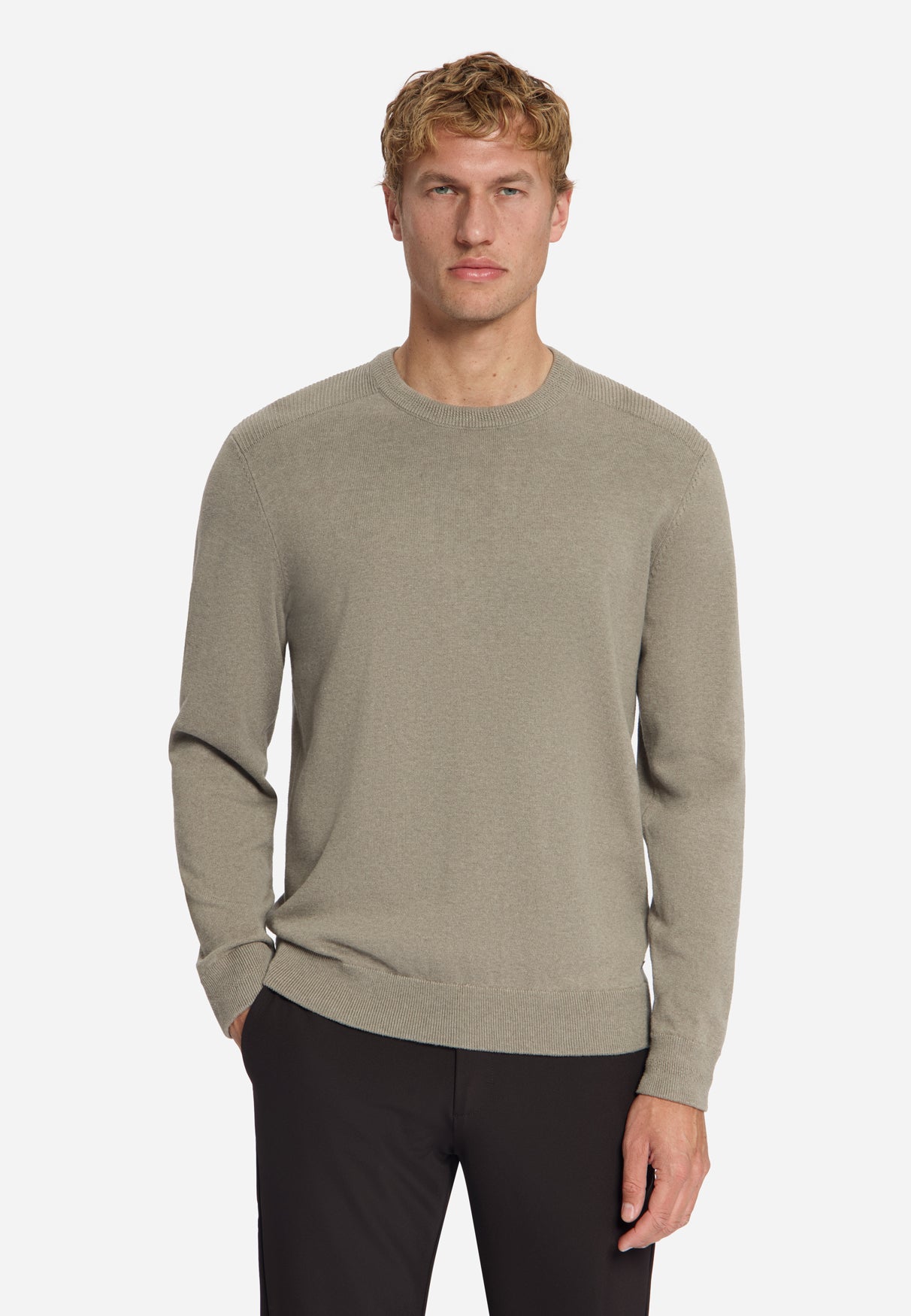 Melange jumper | Clay