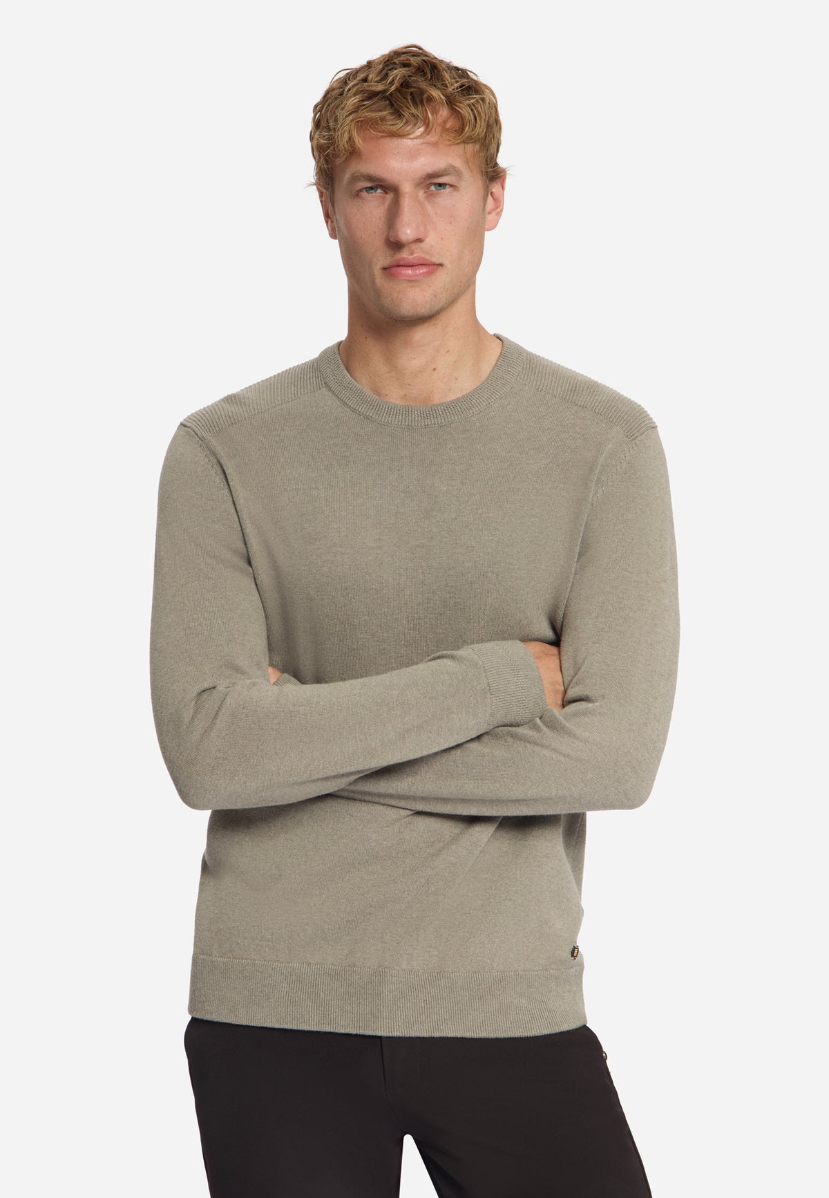 Melange jumper | Clay