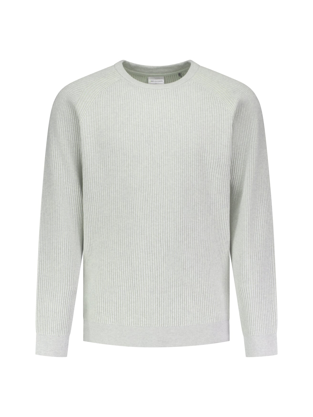 Pullover Crewneck Tuck Stitch | Light Grey Melange