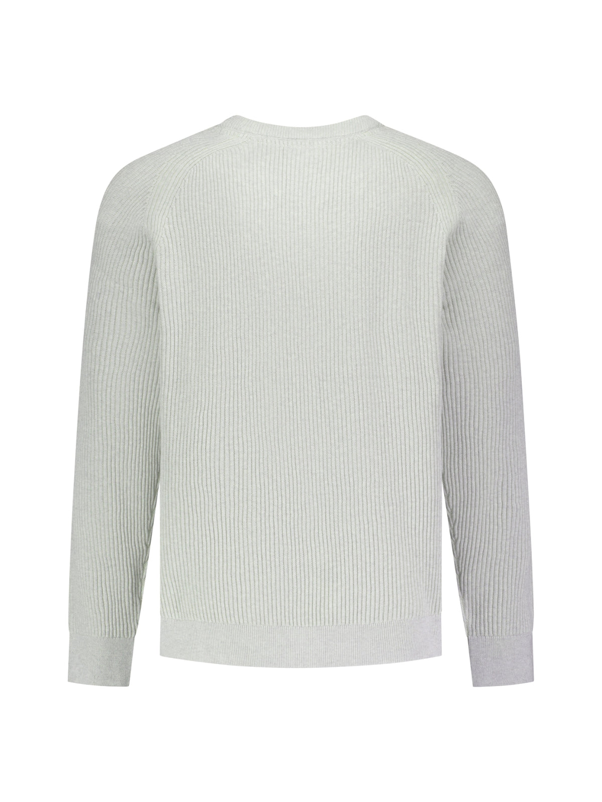 Pullover Crewneck Tuck Stitch | Light Grey Melange