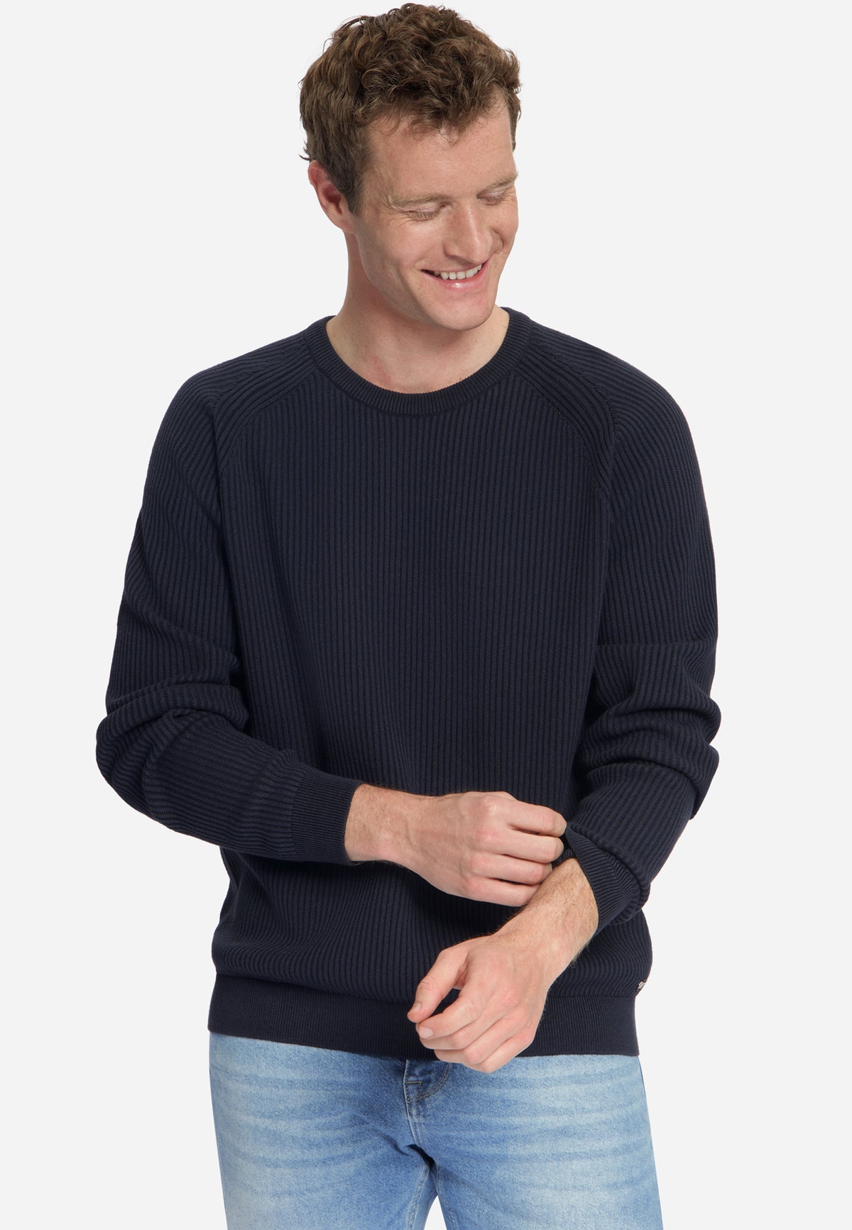 Pullover Crewneck Tuck Stitch | Dark Night