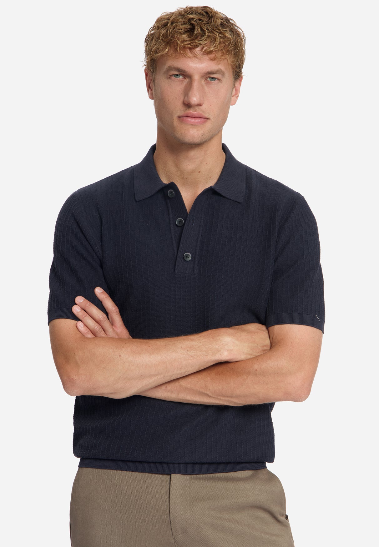 Pullover Short Sleeve Polo | Dark Night