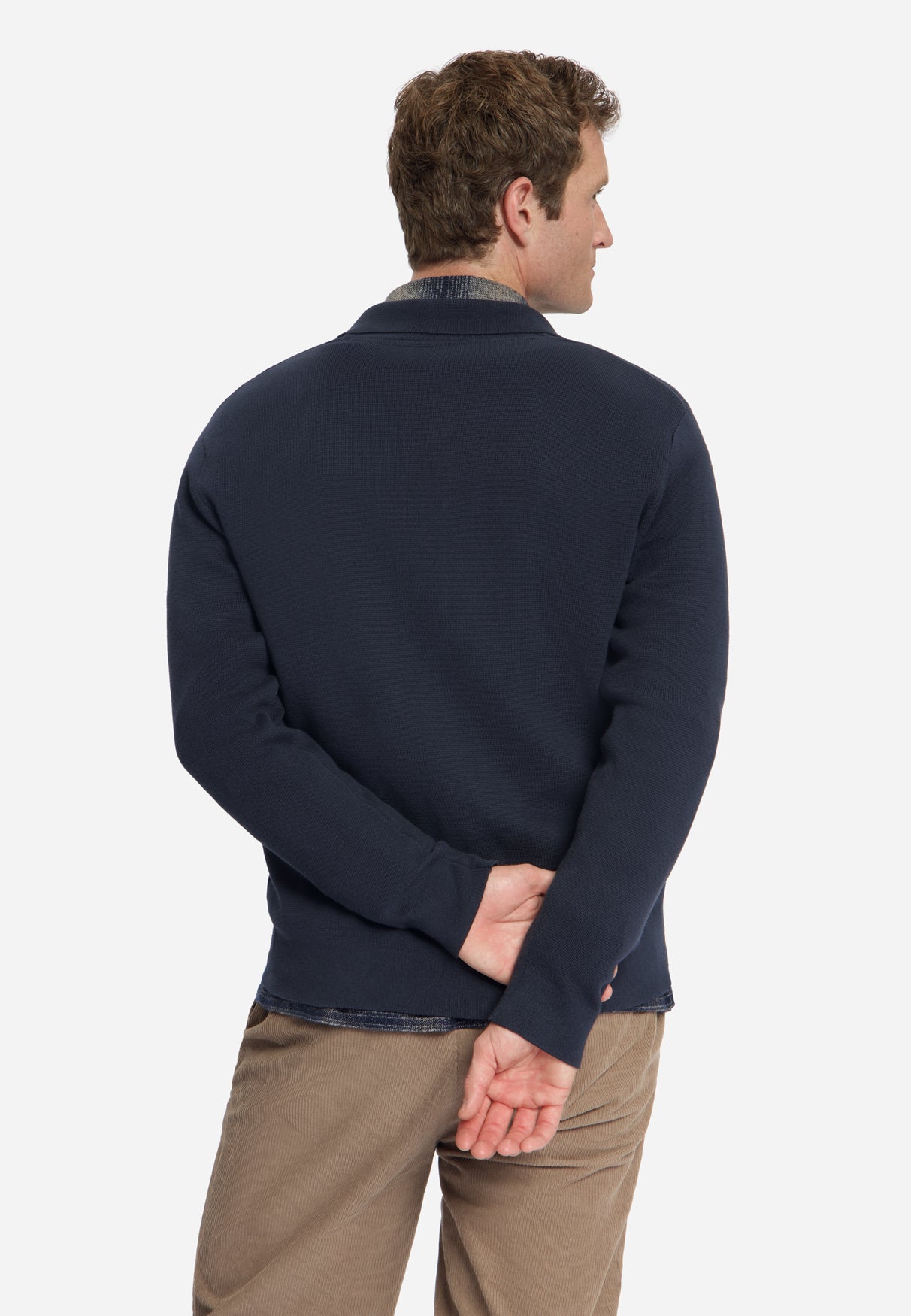 Cardigan Full Button Heavy Knit | Dark Night