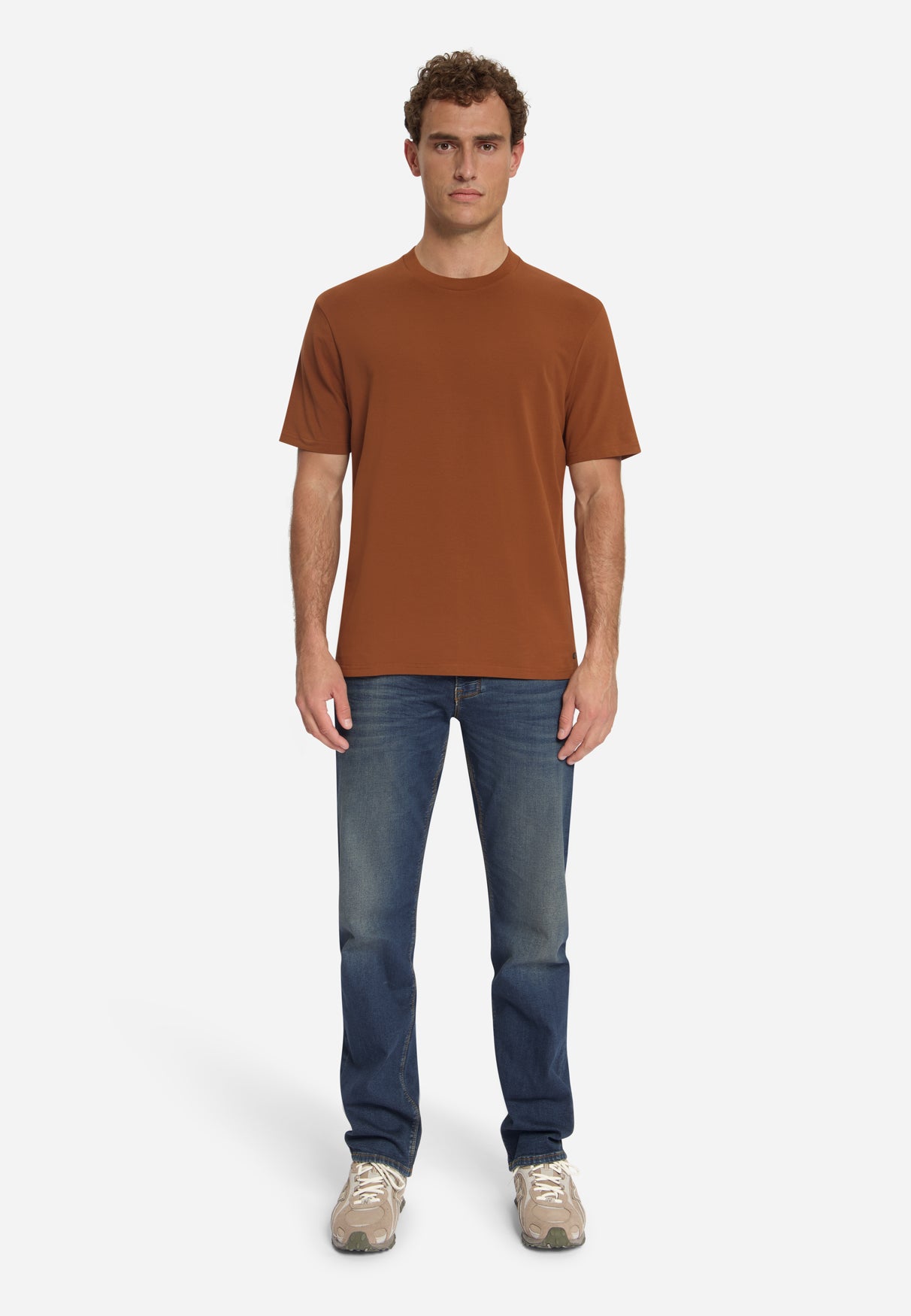 Stretch T-Shirt | Caramel