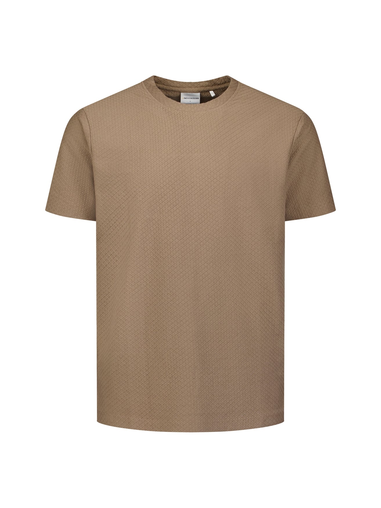 Textured T-Shirt | Light Brown