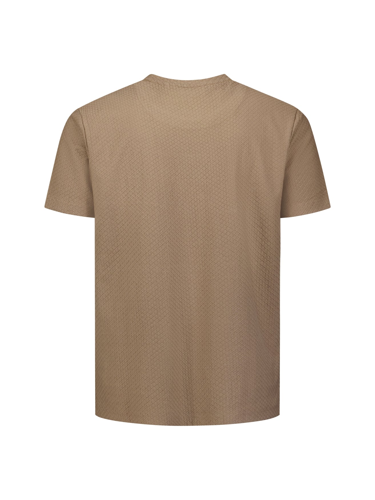Textured T-Shirt | Light Brown