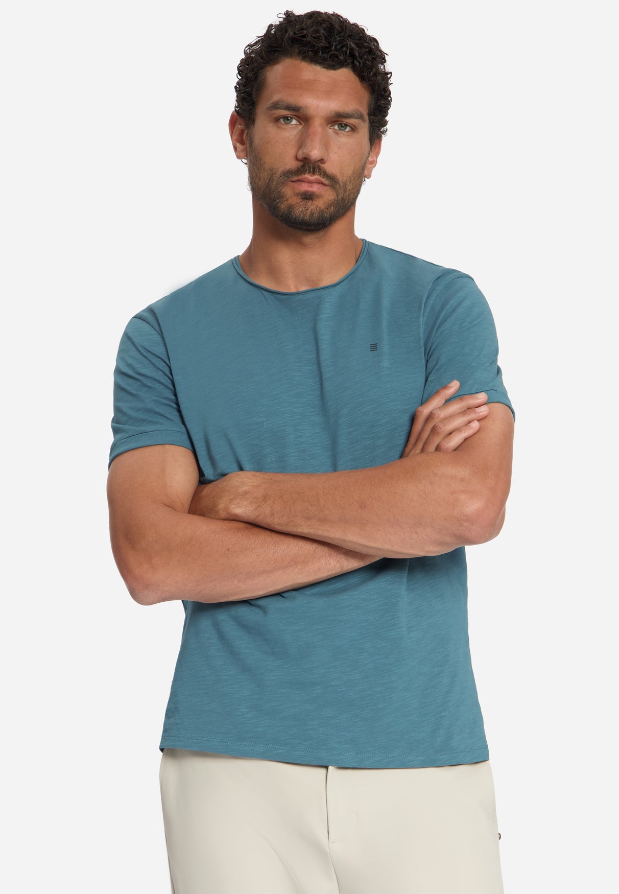 Cotton Slub T-Shirt | Shadow Blue