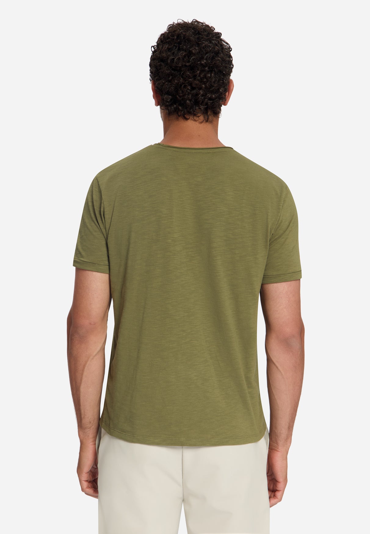 Cotton Slub T-Shirt | Moss