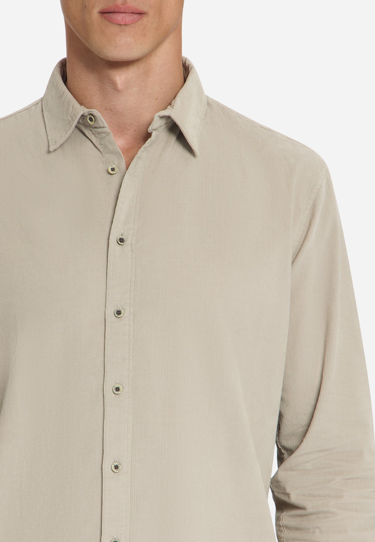 Corduroy Shirt | Cement