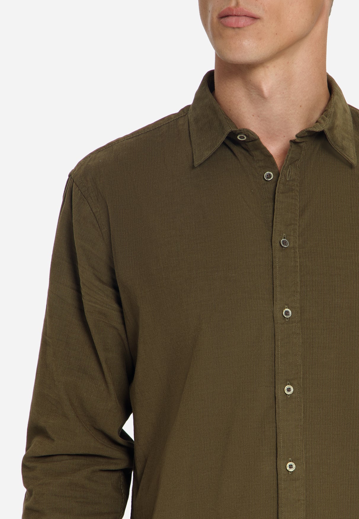 Corduroy Shirt | Moss