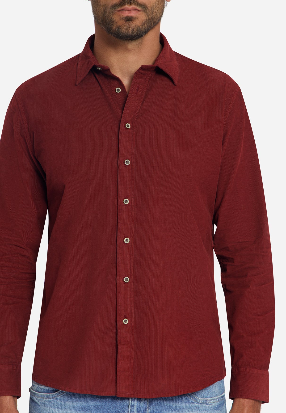 Shirt Fine Corduroy | Cayenne