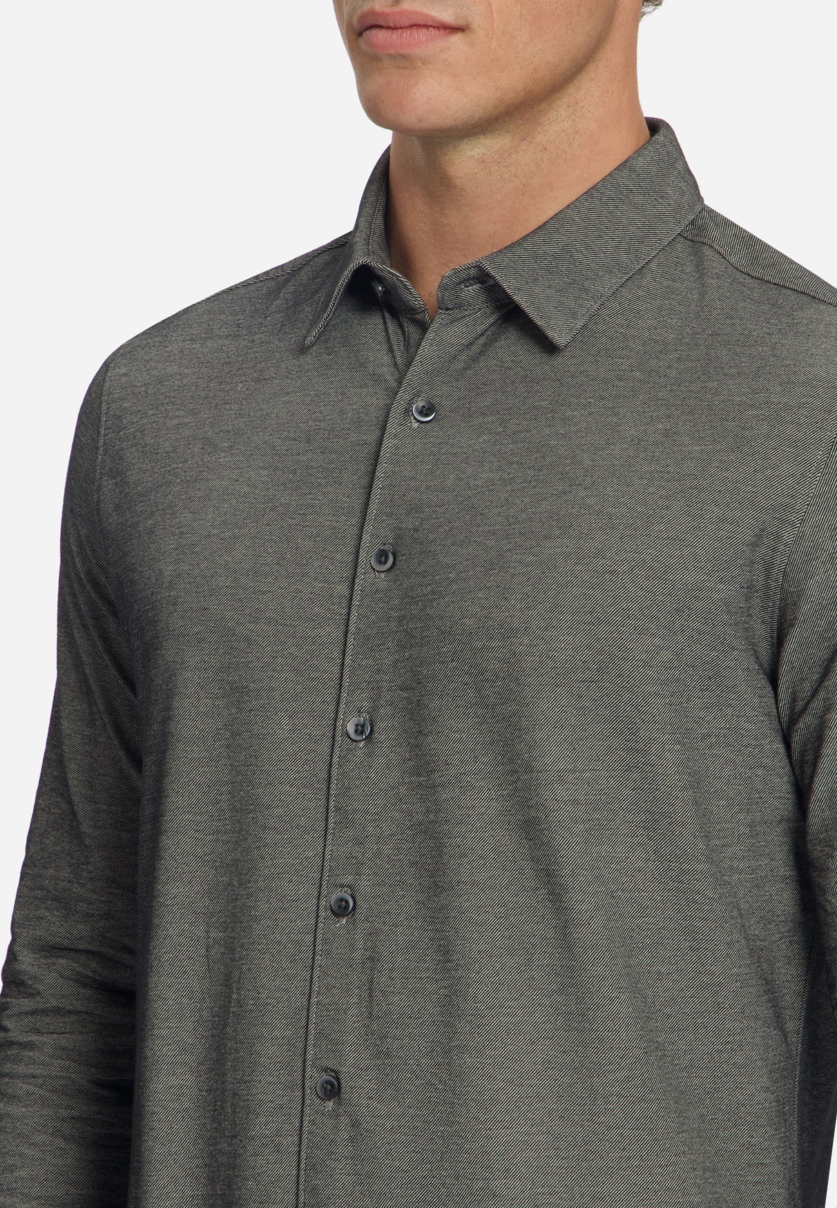 Twill Jersey Shirt | Cement