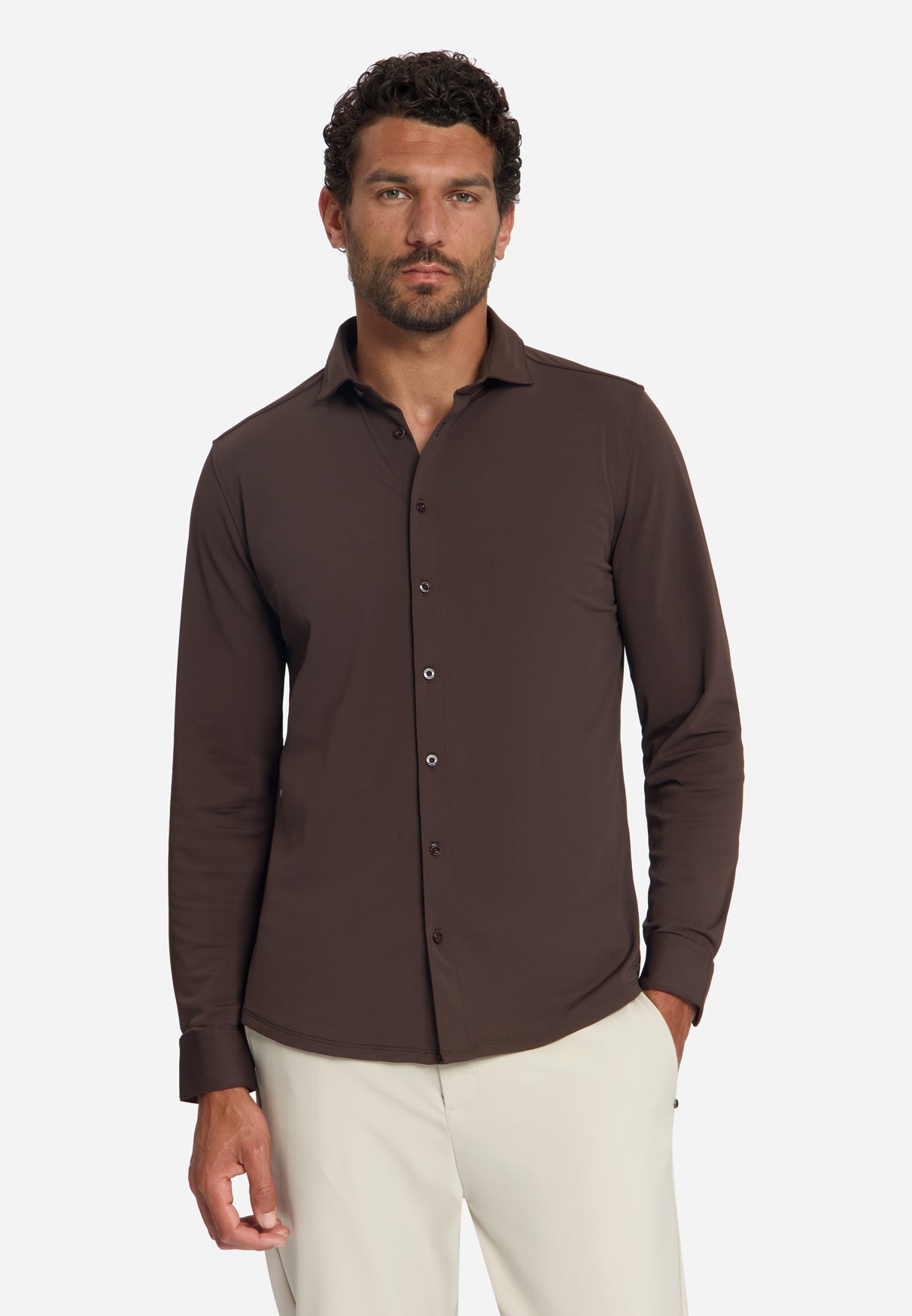 Sedoc Travel Shirt | Dark Brown
