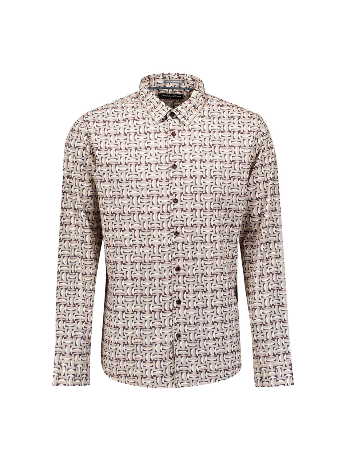 Allover Print Shirt | Stone