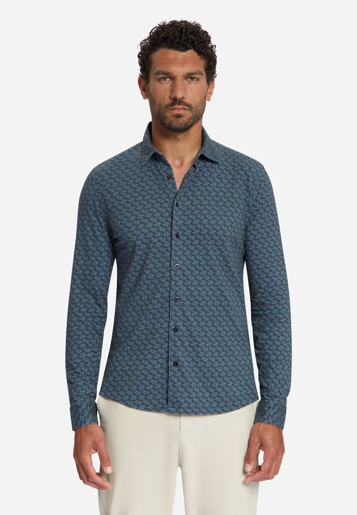 Printed Jersey Shirt | Dark Night