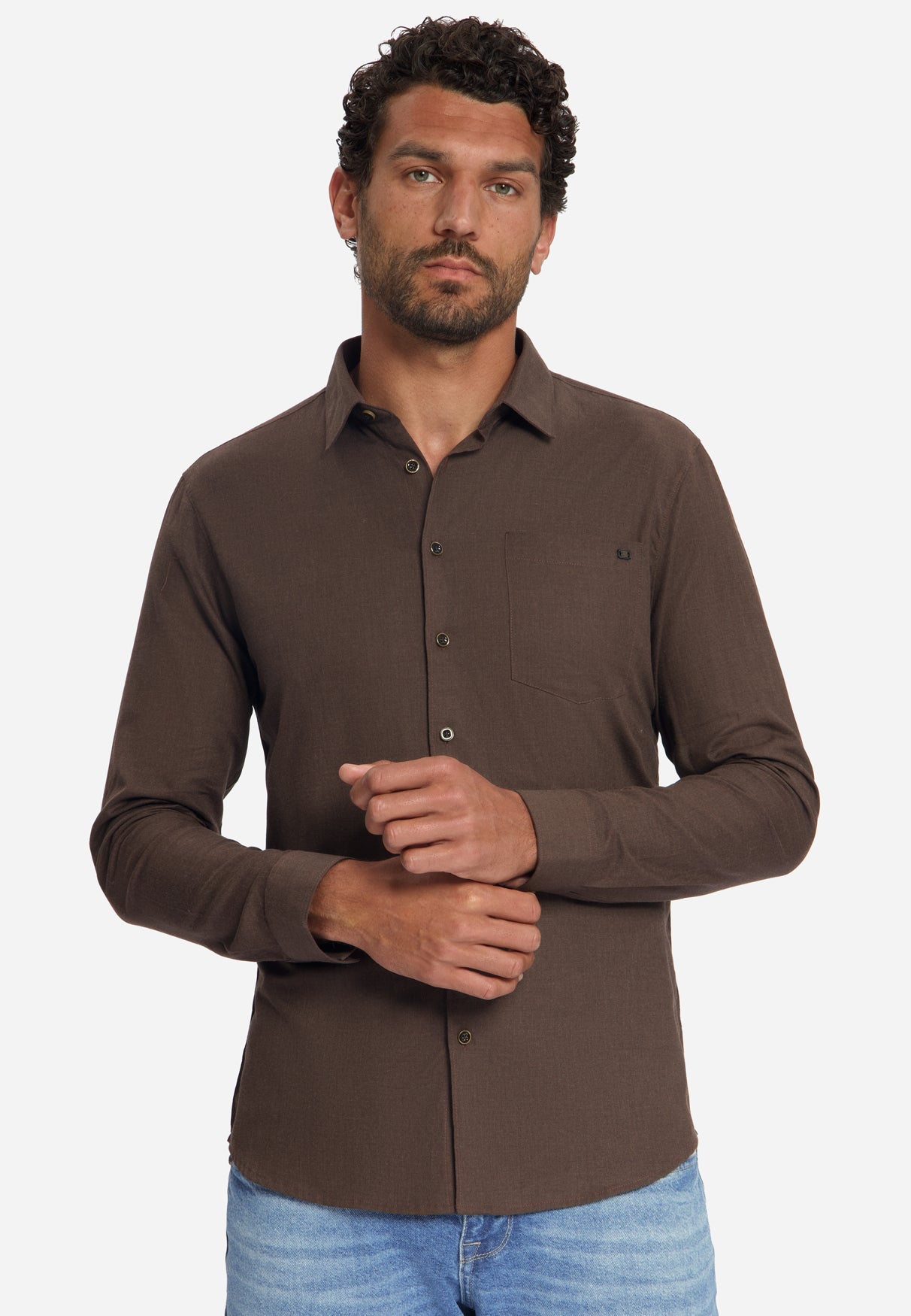 Flannel Shirt | Dark Brown