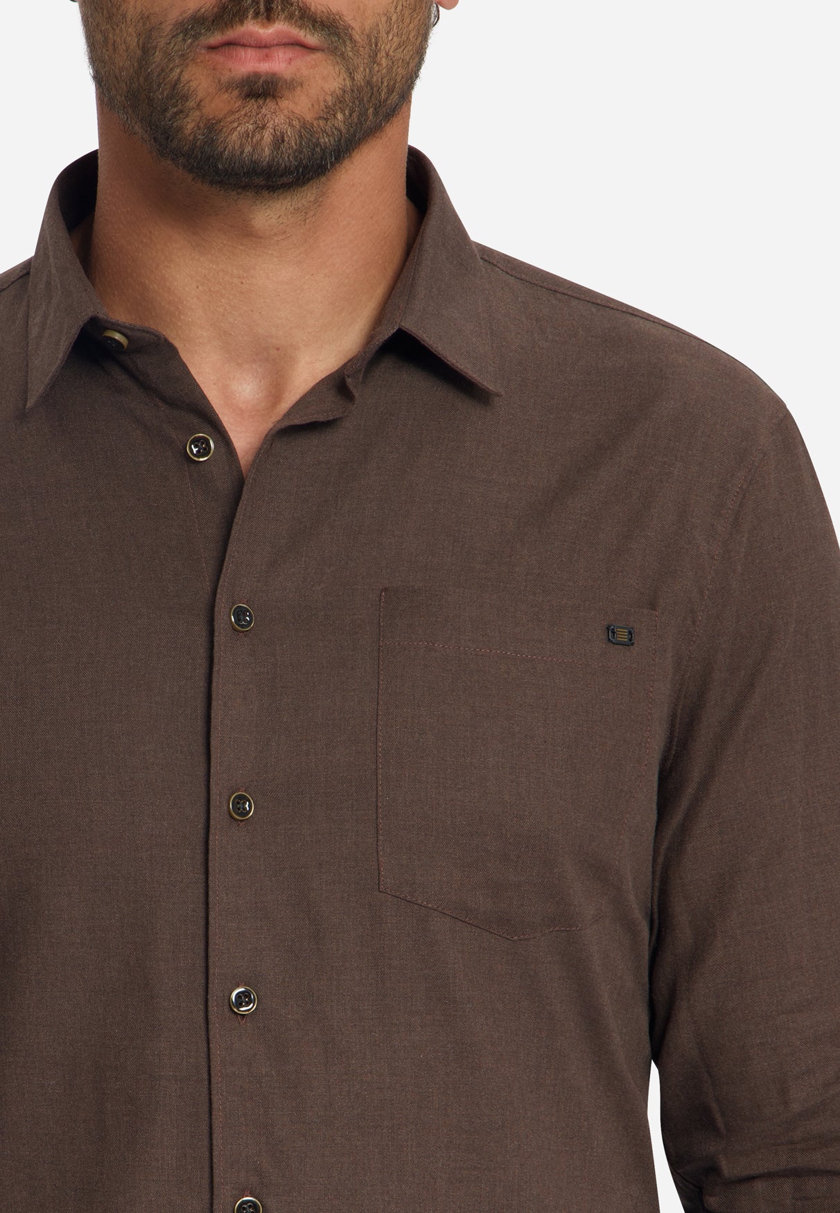Flannel Shirt | Dark Brown