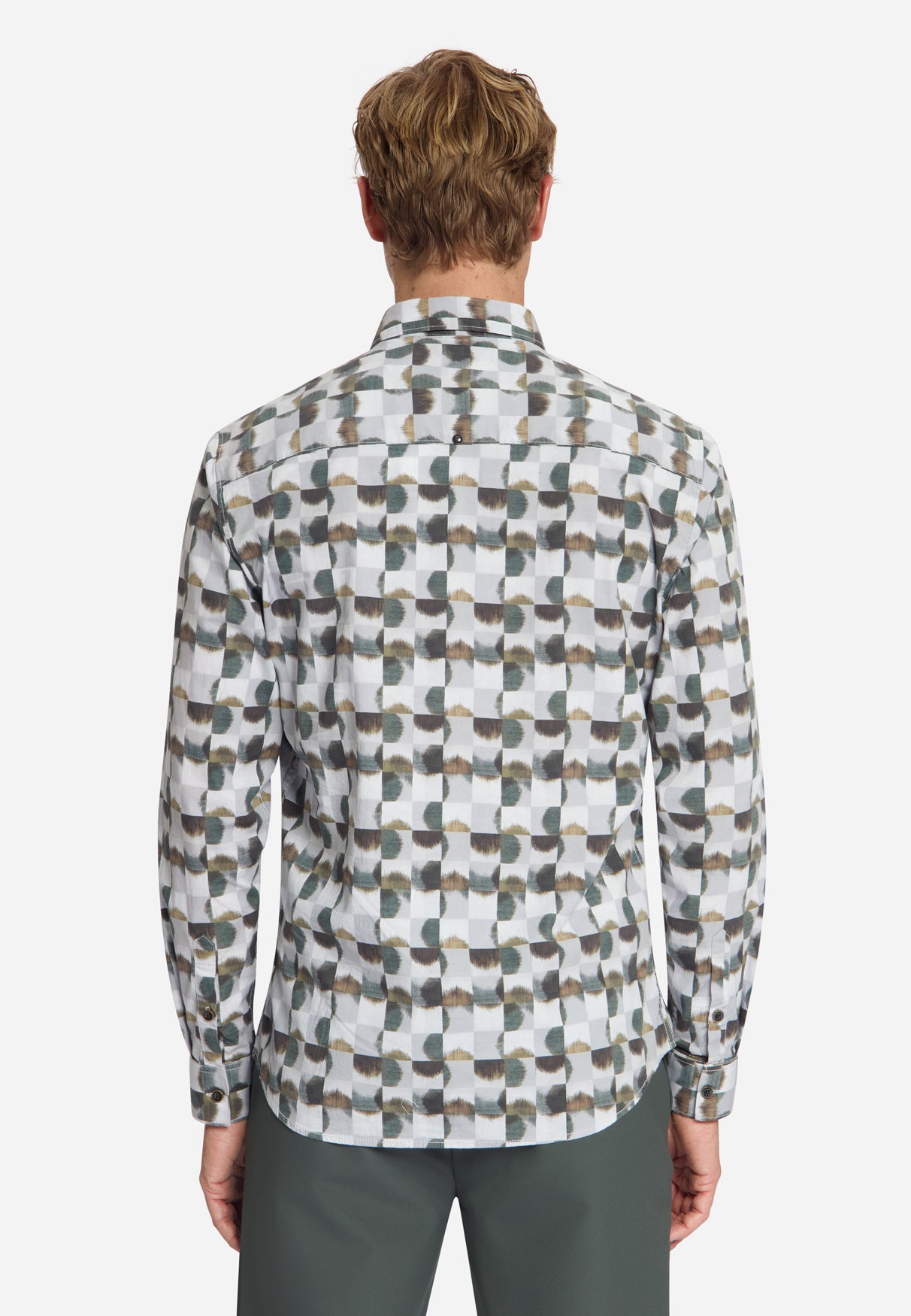 Shirt Stretch Allover Printed | Caramel
