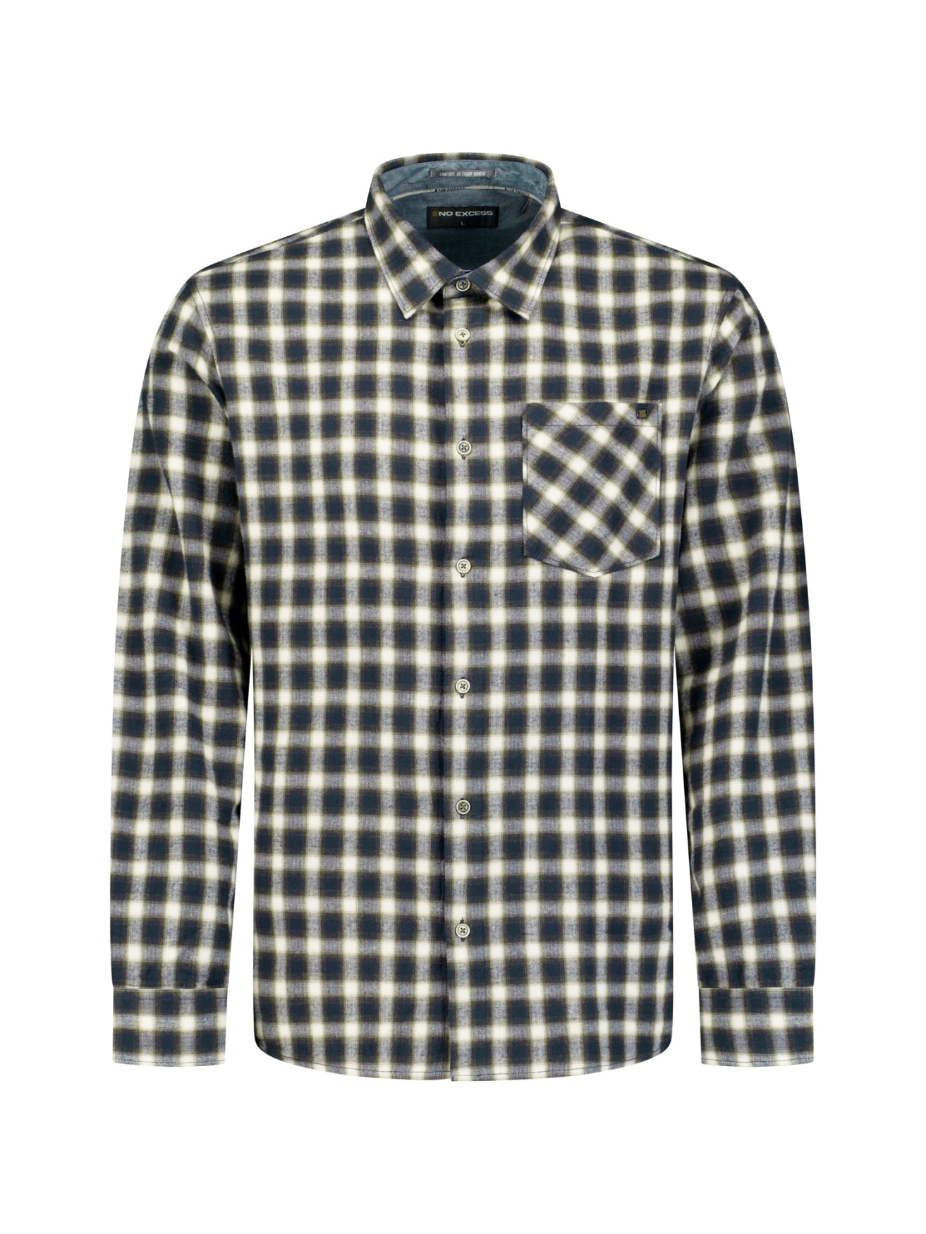 Cotton Check Shirt | Moss