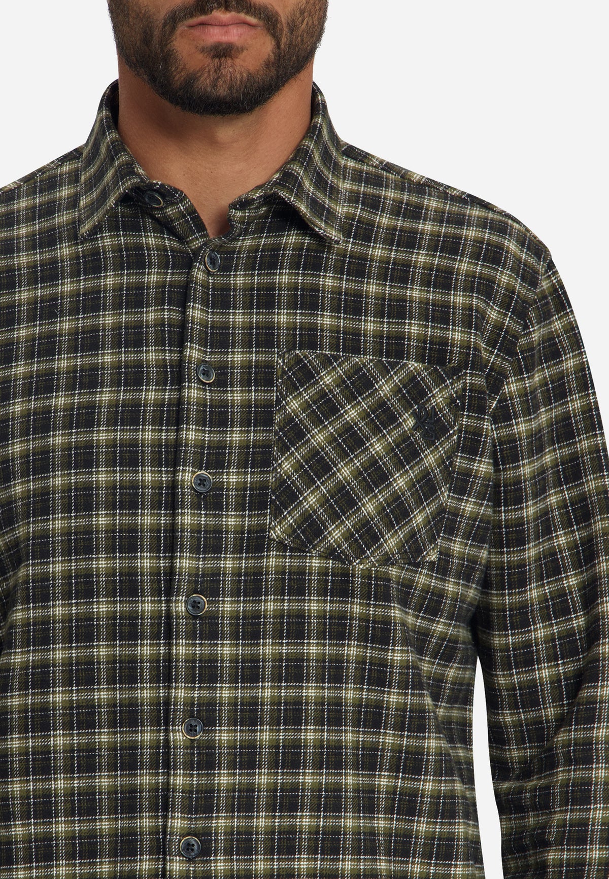 Cotton Check Shirt | Moss
