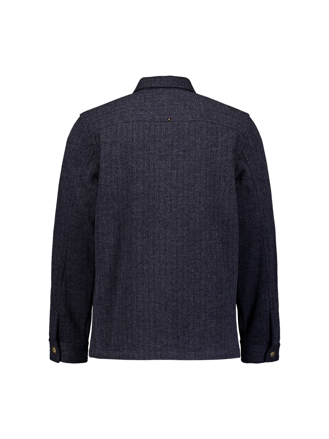 Wool Look Overshirt | Dark Night