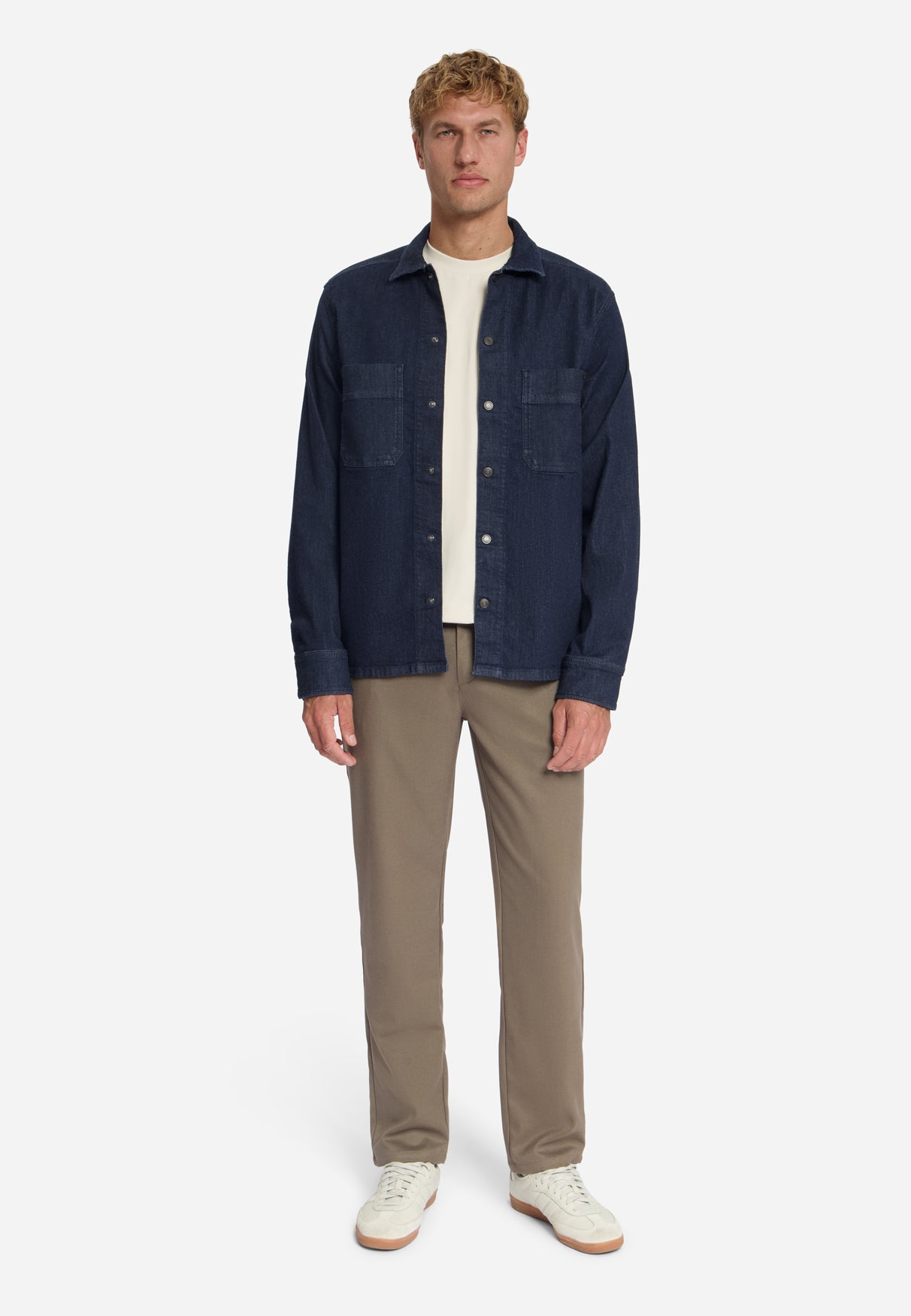 Denim Stretch Overshirt | Rinse Denim