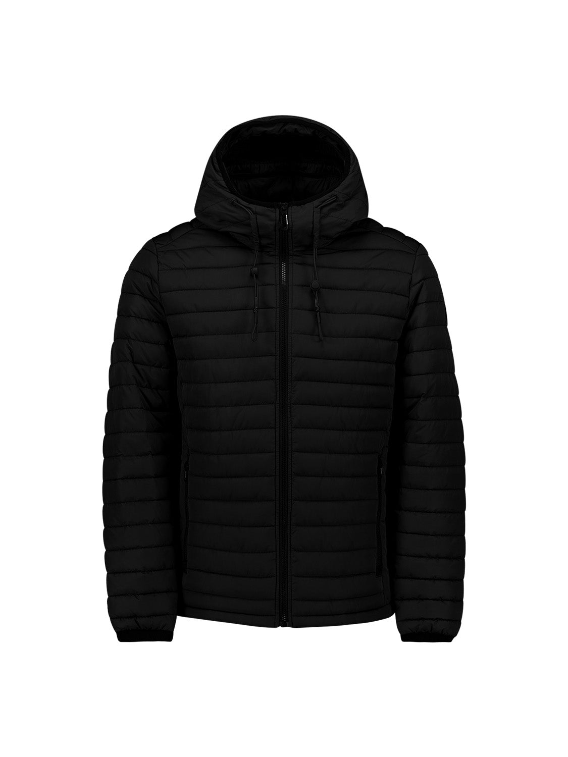 Hooded Padded Jacket | Black