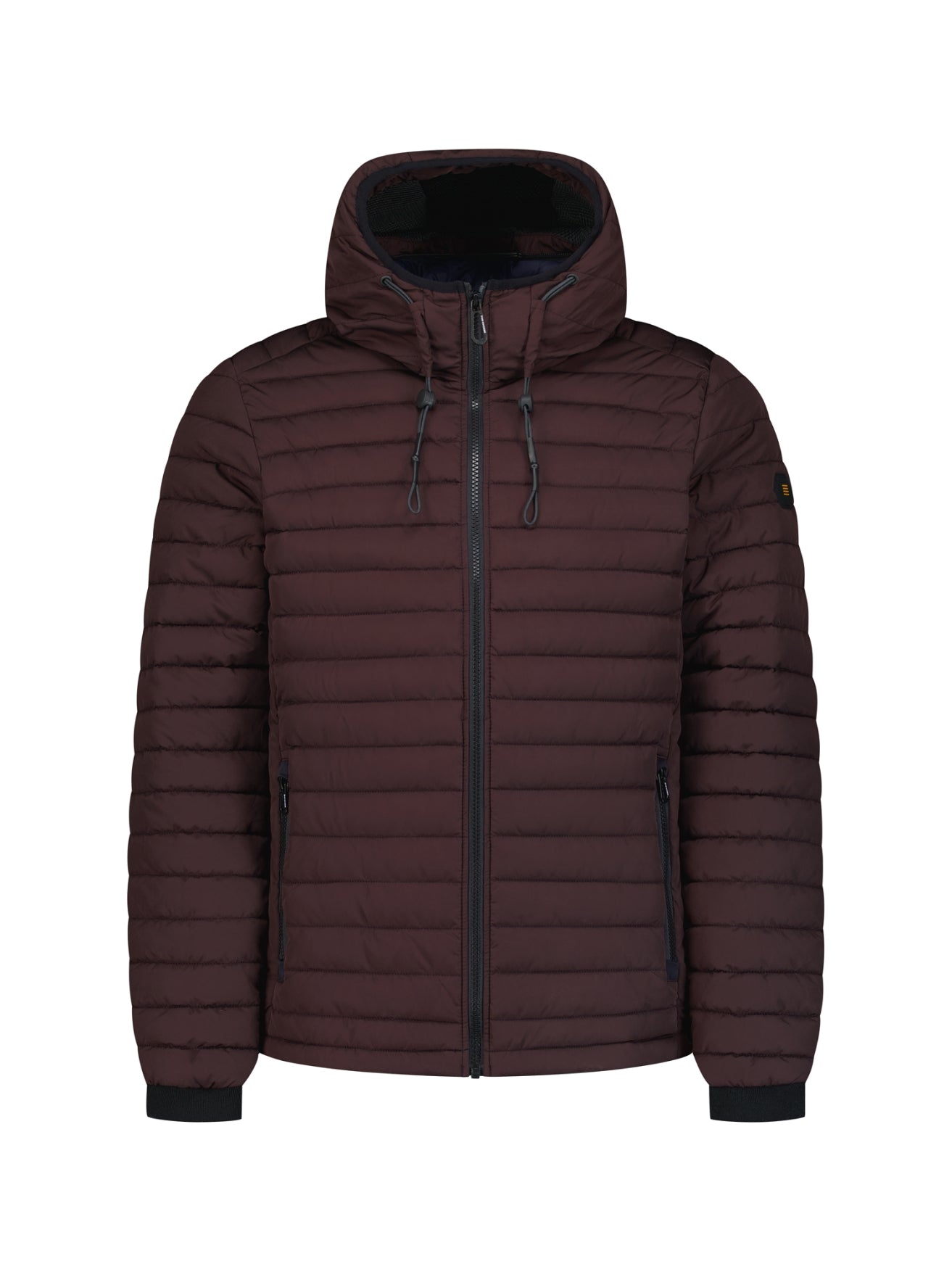 Hooded Padded Jacket | Dark Brown