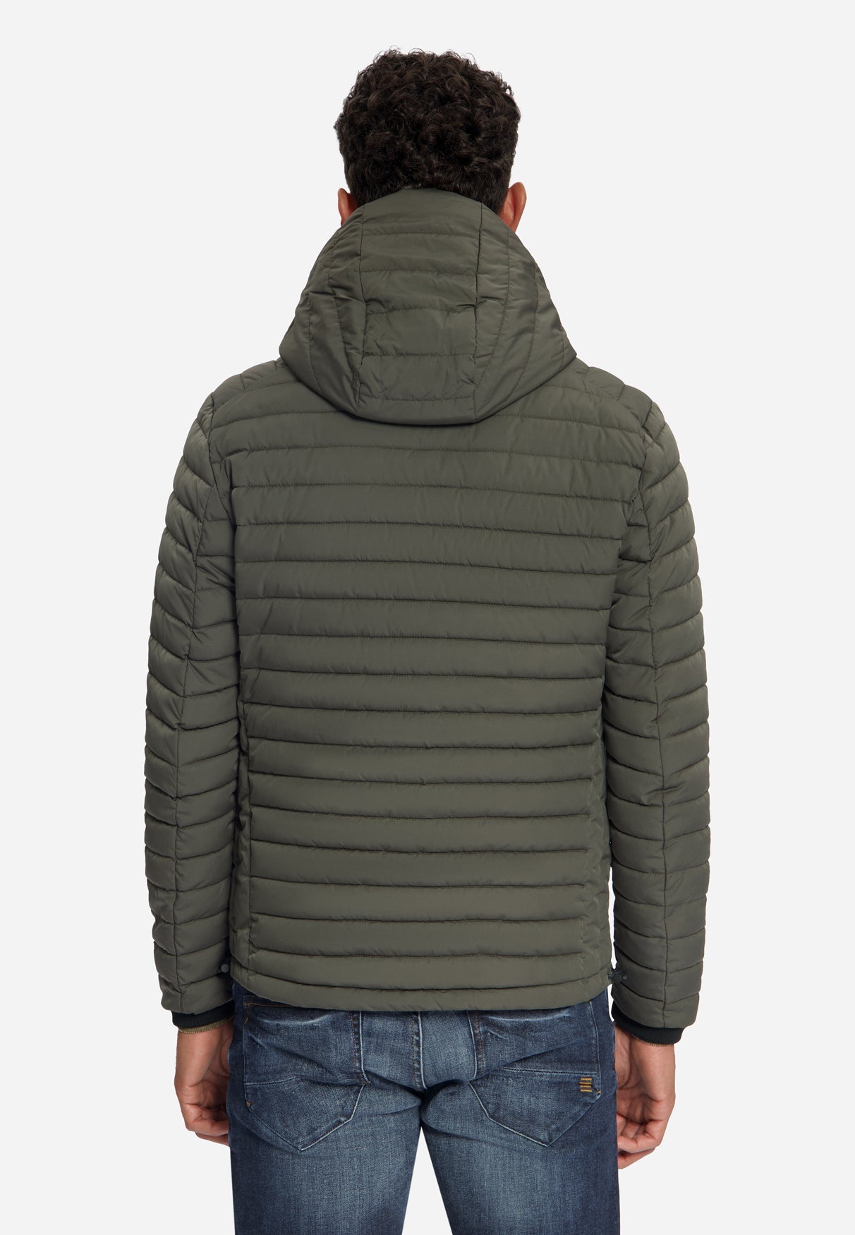 Hooded Padded Jacket | Army