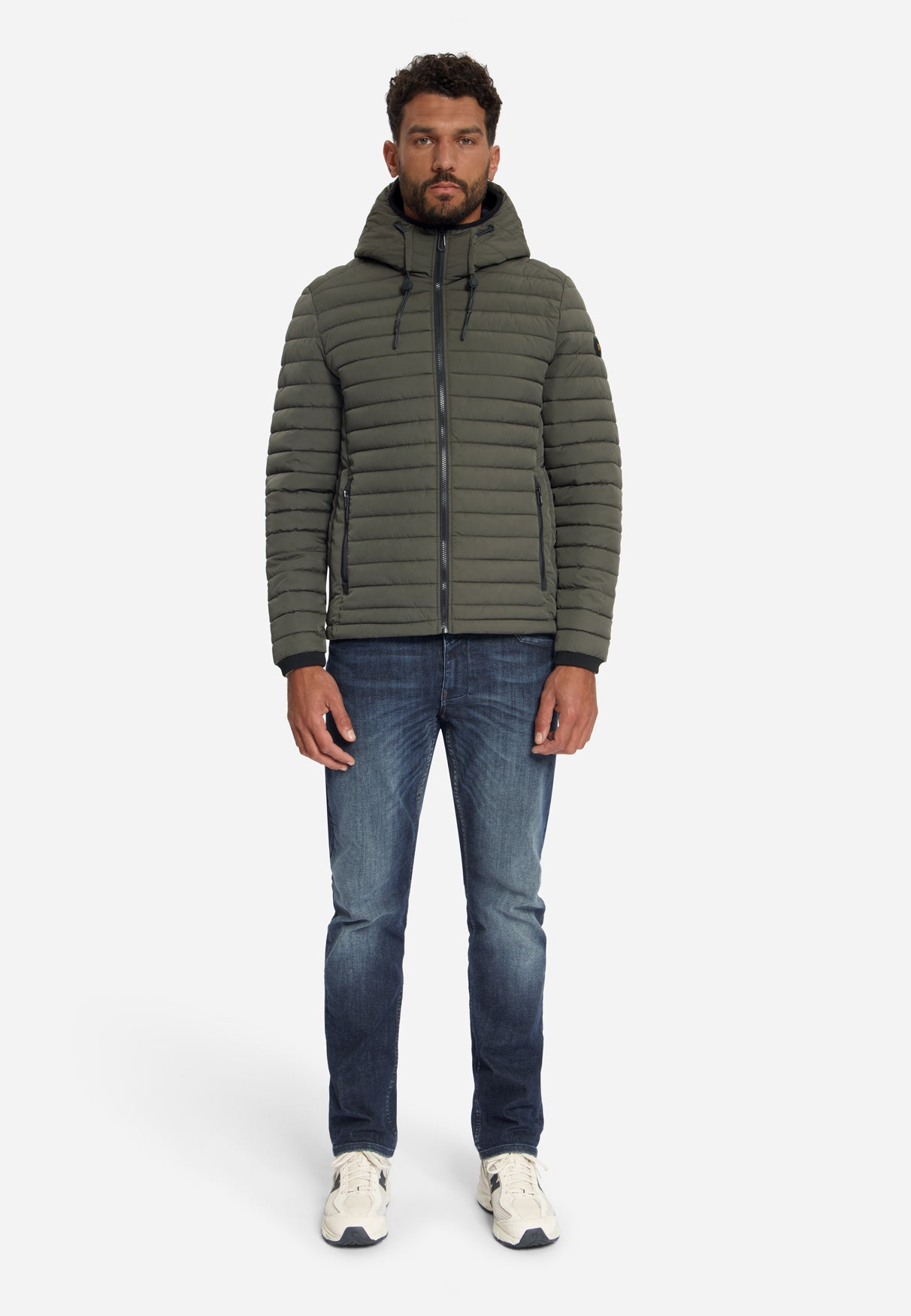 Hooded Padded Jacket | Army