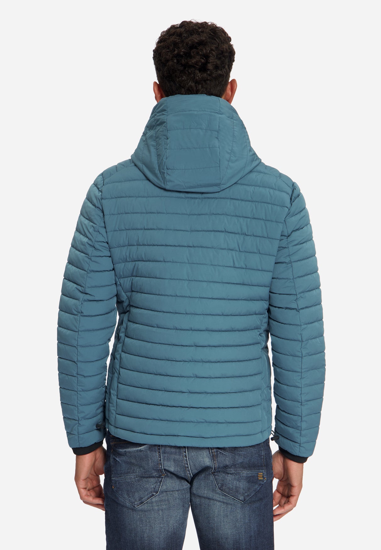 Hooded Padded Jacket | Shadow Blue