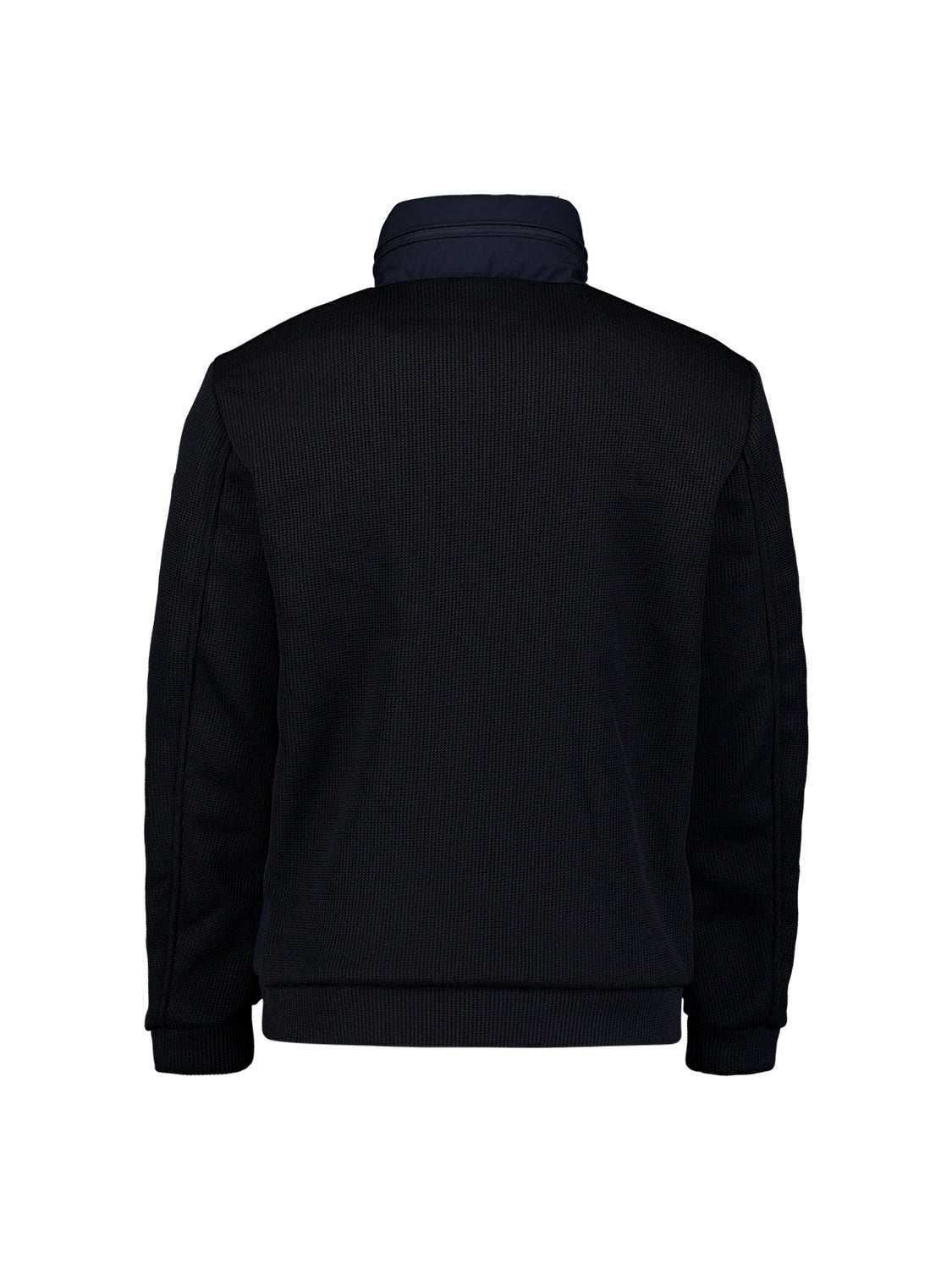 Jacket Short Fit Sealed Knitted Mix | Dark Night
