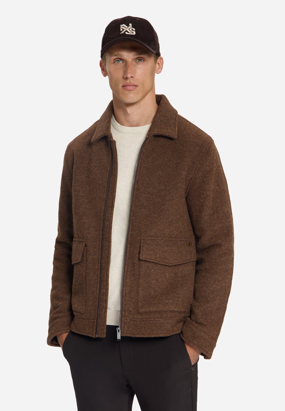 Wool Blend Jacket | Light Brown