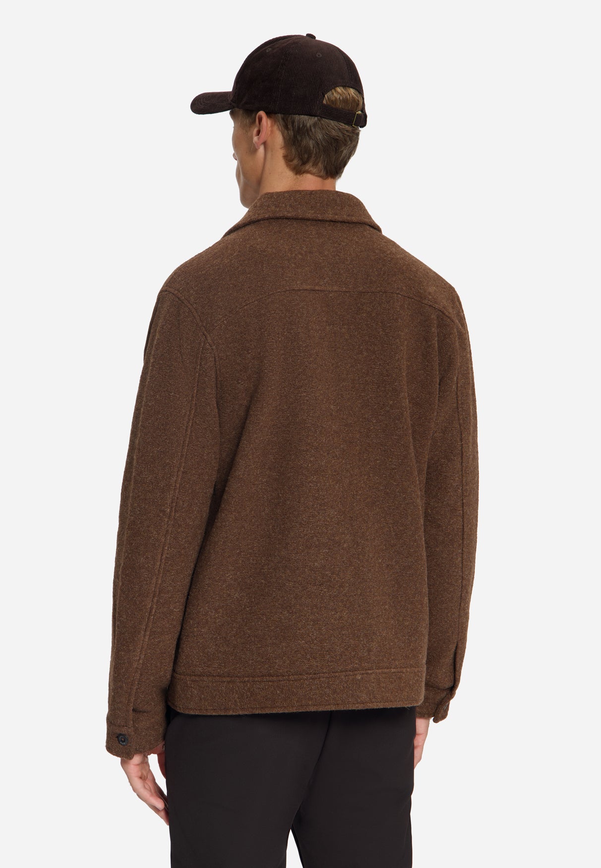 Wool Blend Jacket | Light Brown