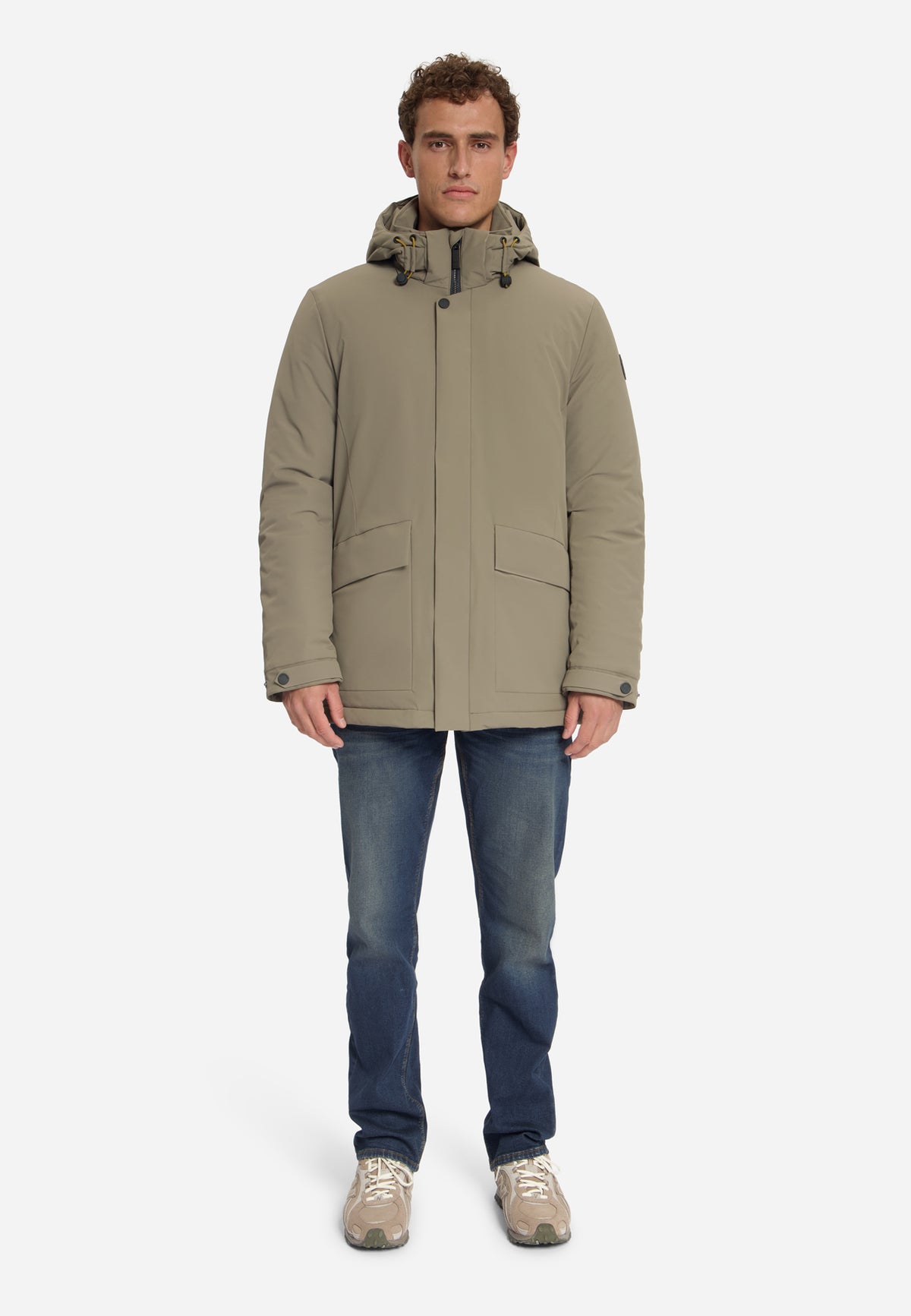 Hooded Parka Jacket | Mud