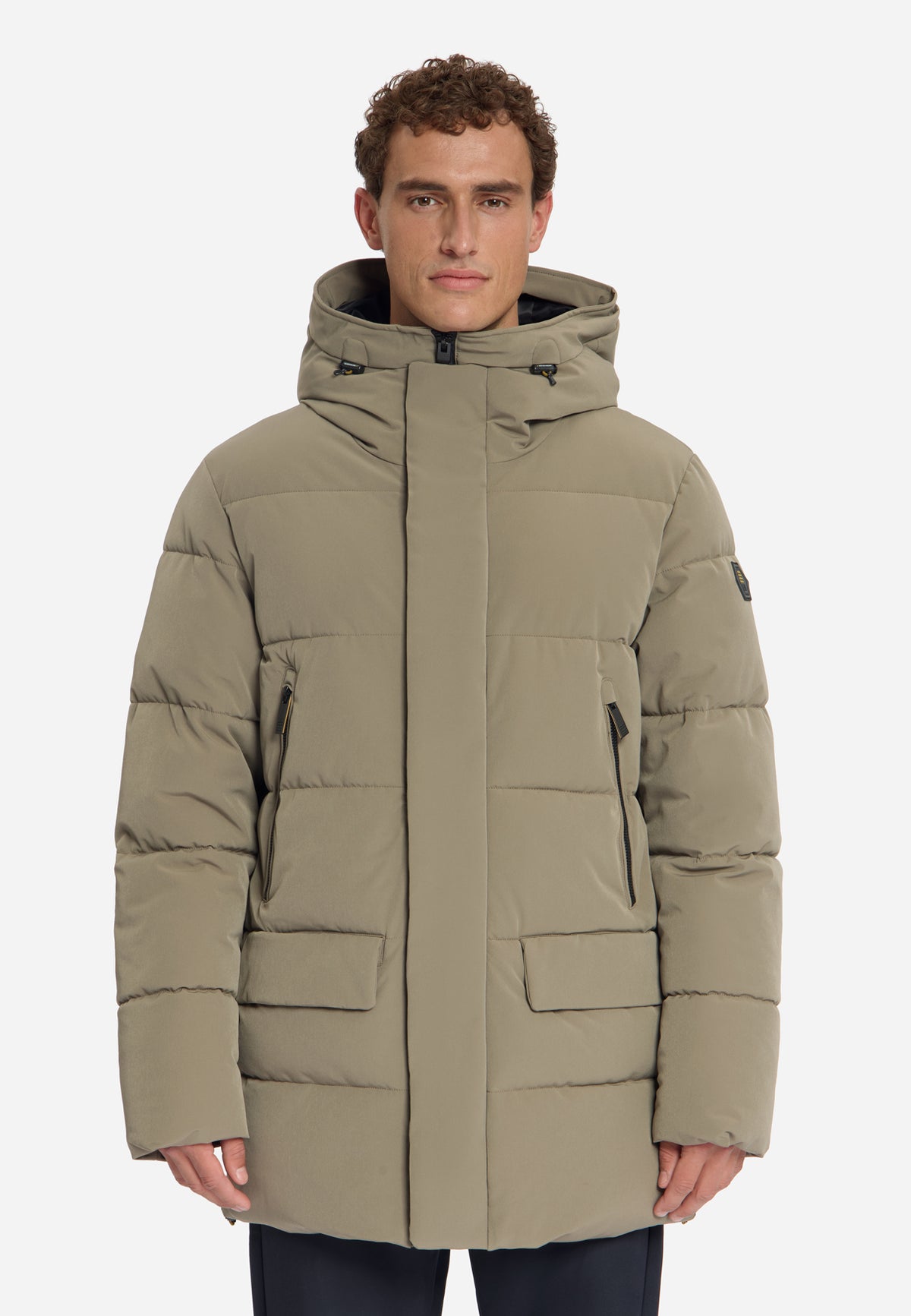 Hooded Puffer Parka Jacket | Mud