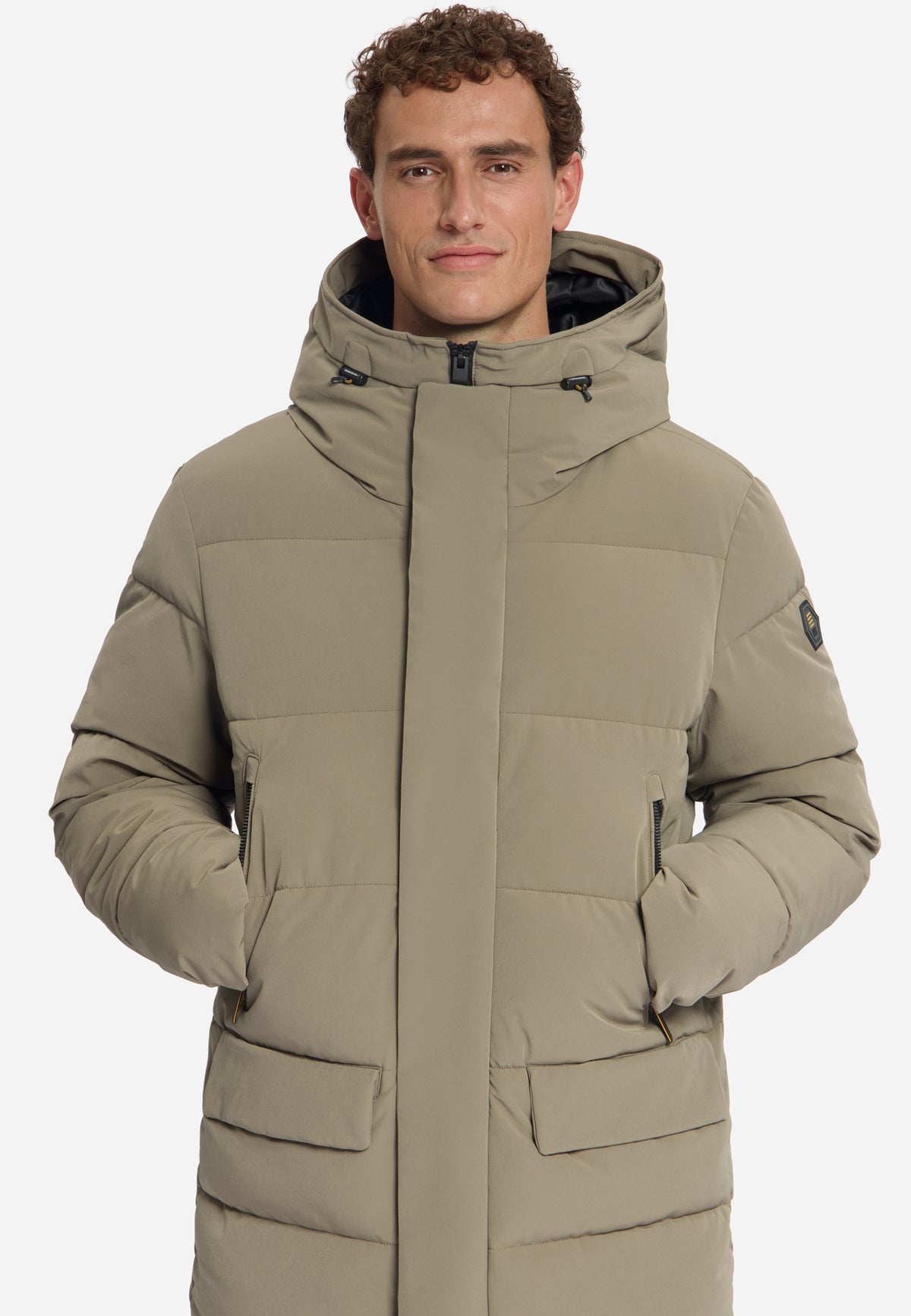 Hooded Puffer Parka Jacket | Mud